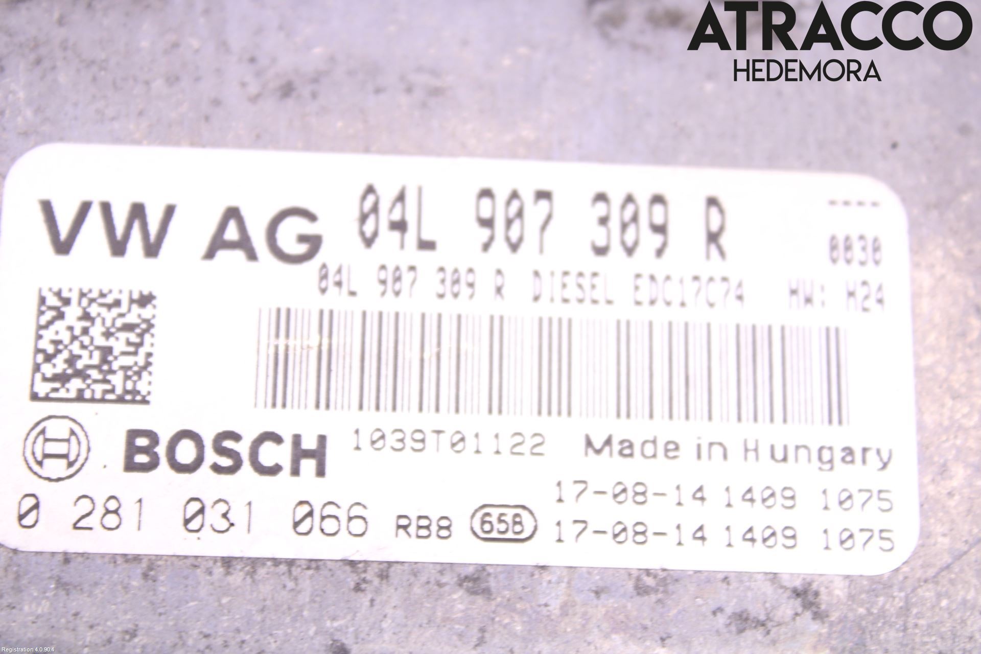 Volkswagen VW GOLF / E-GOLF VII 13-20 Styreenhet Dieselpumpe