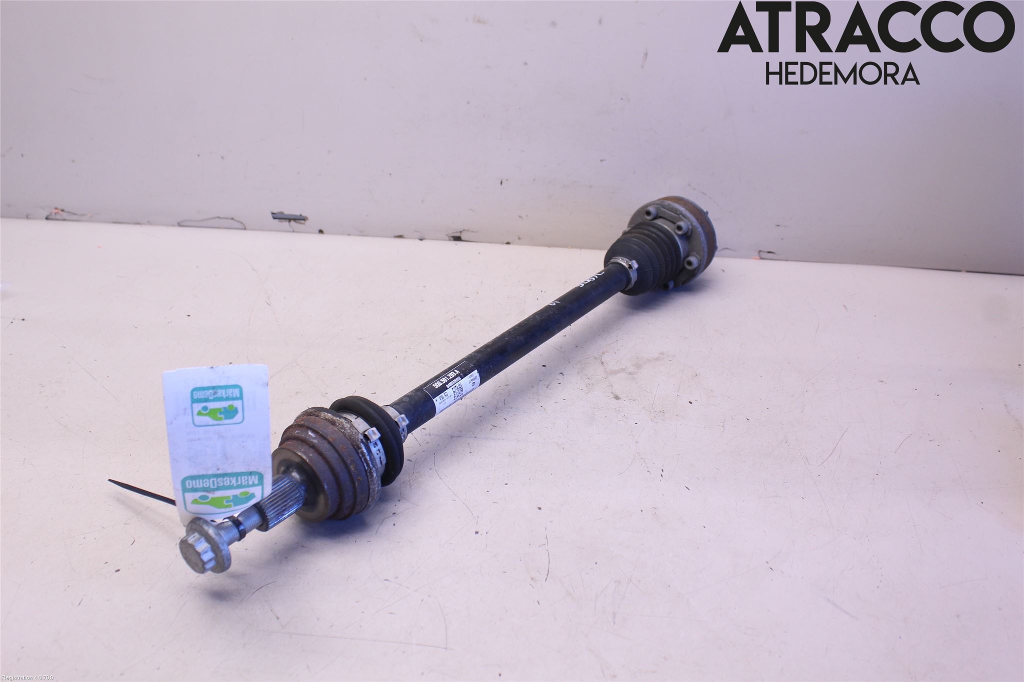 Audi A3/S3 8V 13-20 Drivaksel Bak Kompl Venstre