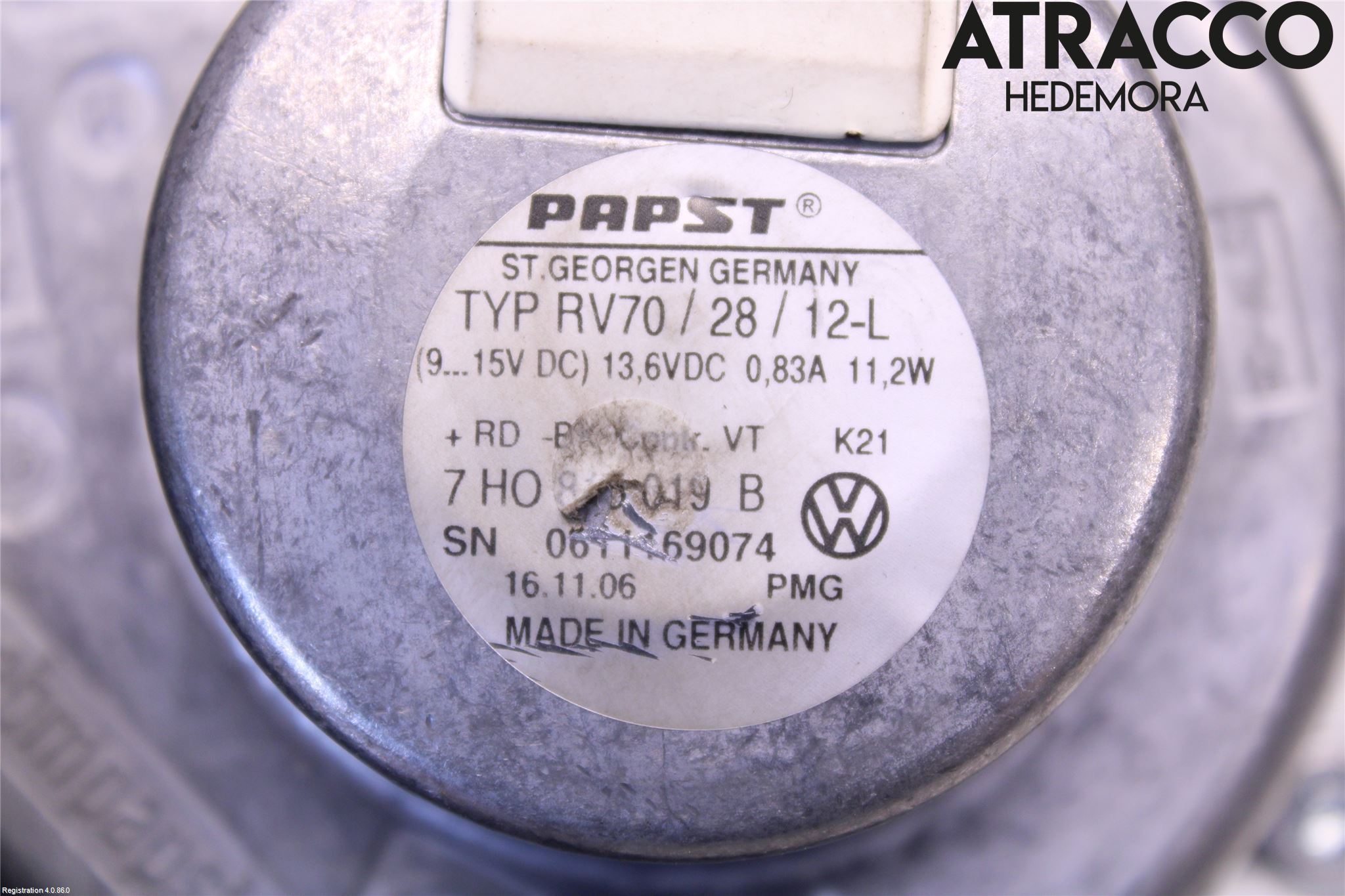 Volkswagen VW TRANSP/CARAVELLE (T5) 04-15 Varmeapparat Viftemotor