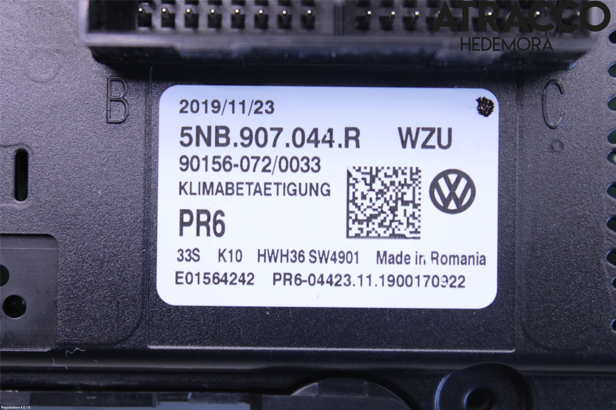 Volkswagen VW TIGUAN 16-24 Varme Ac Betjening-Display
