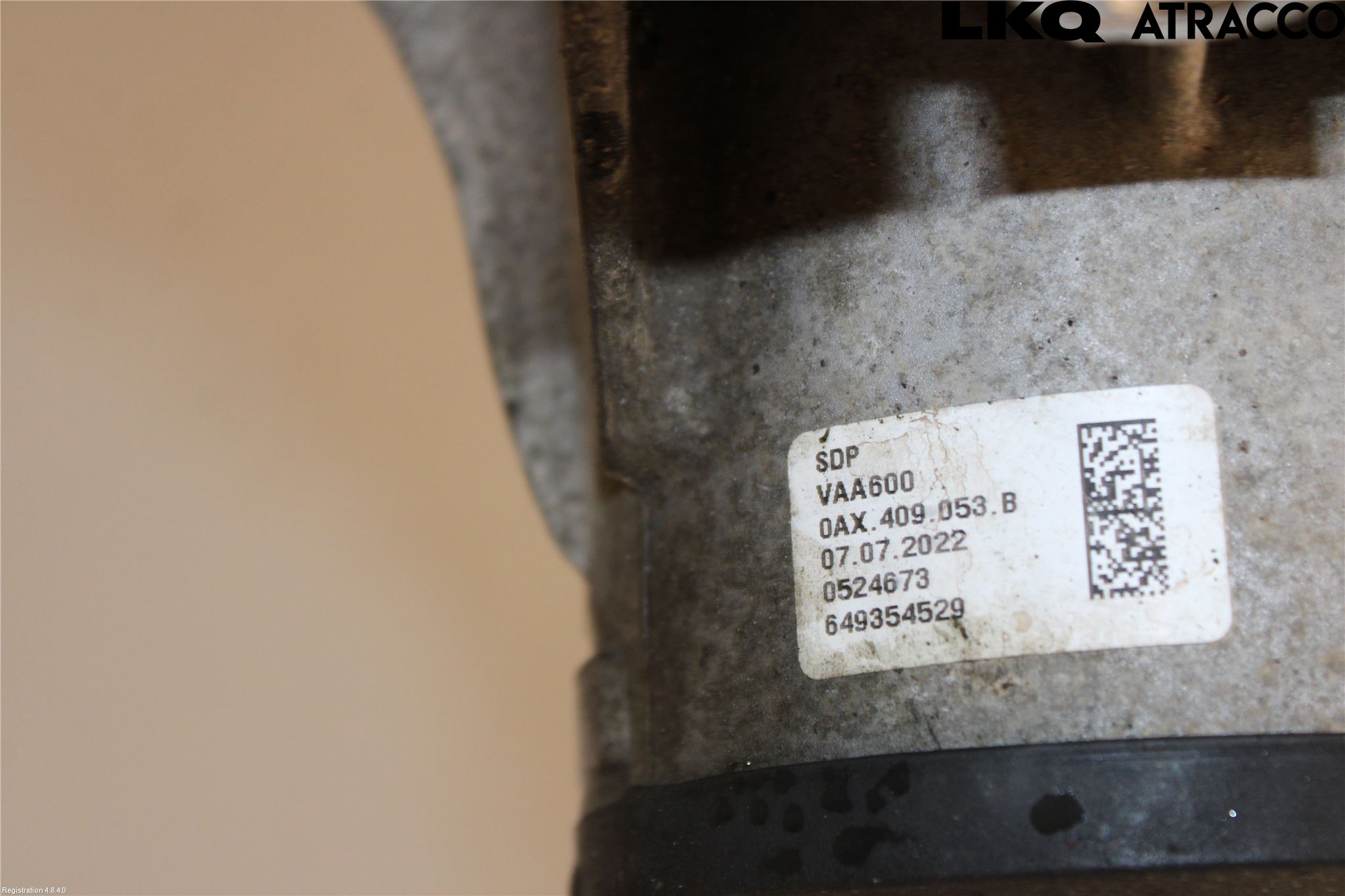 Volkswagen VW TRANSP/CARAVELLE (T7) 22-24 Gearkasse Fordelingskasse