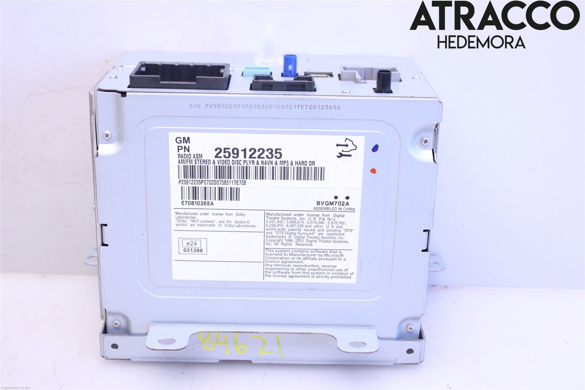 Cadillac CTS Stereo Radio Med Cd