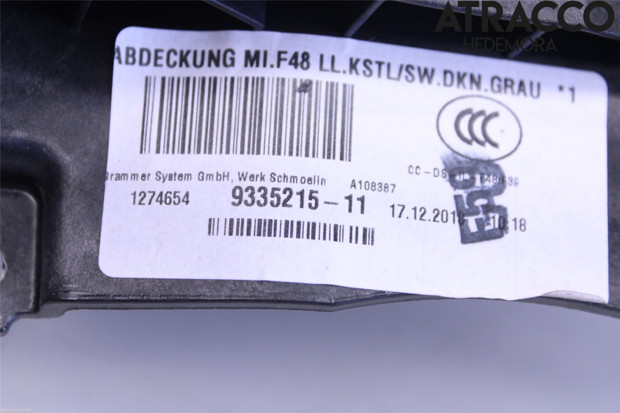 BMW X1 F48 15-22 Instrumentkonsoll Midt