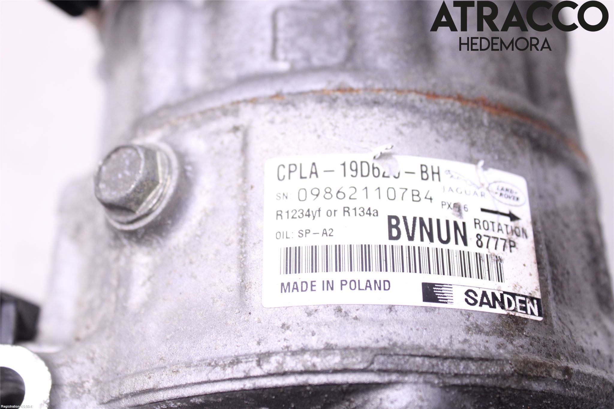 Jaguar XF (X260) 16-24 Varme Ac Kompressor