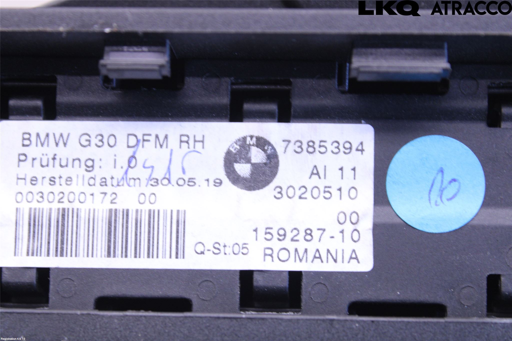 BMW 5 G30/G31/F90 17-23 Innr Innsyn Beskytelse Stv