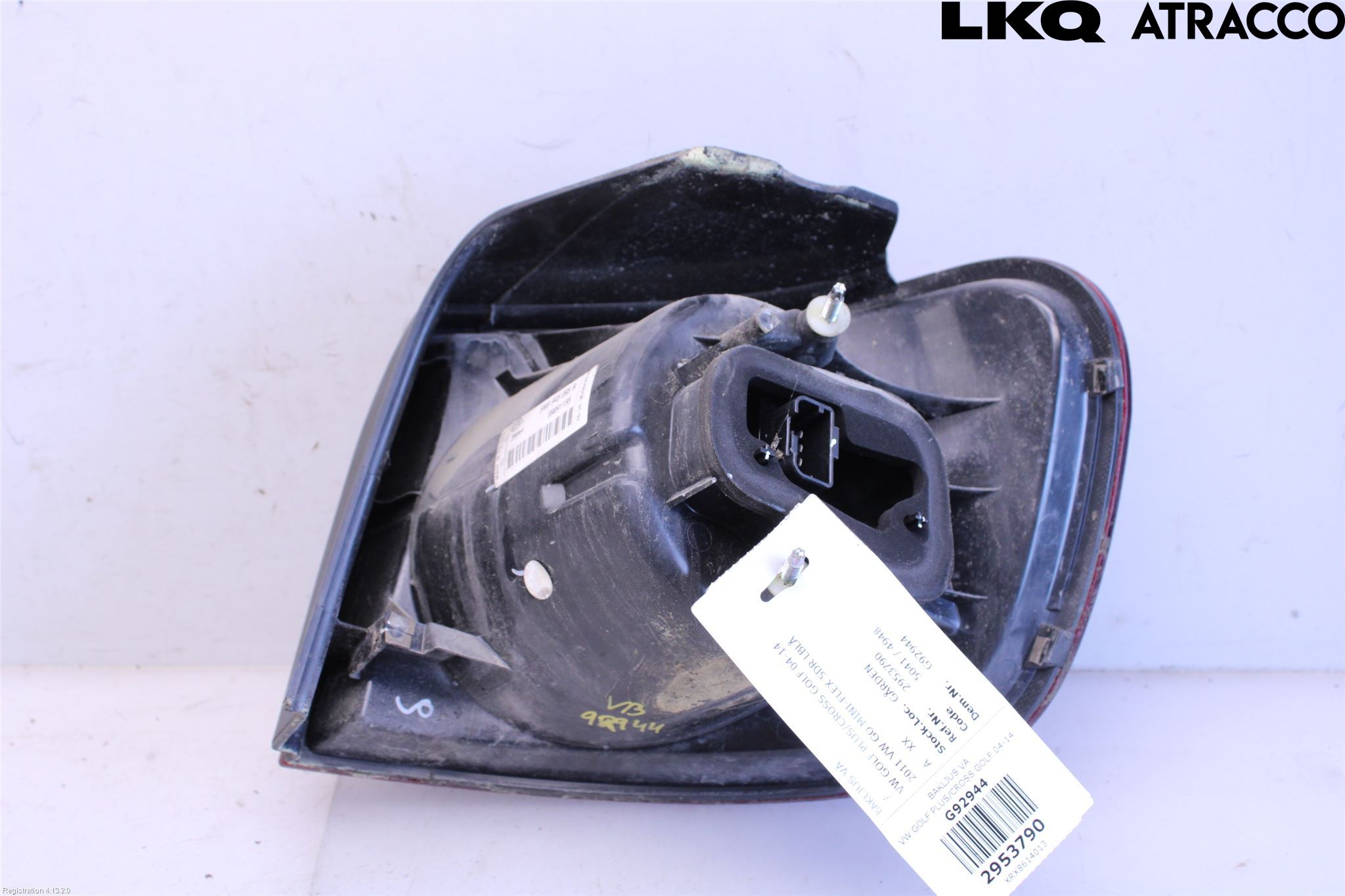 Volkswagen VW GOLF PLUS/CROSS GOLF 04-14 Baklykt Venstre