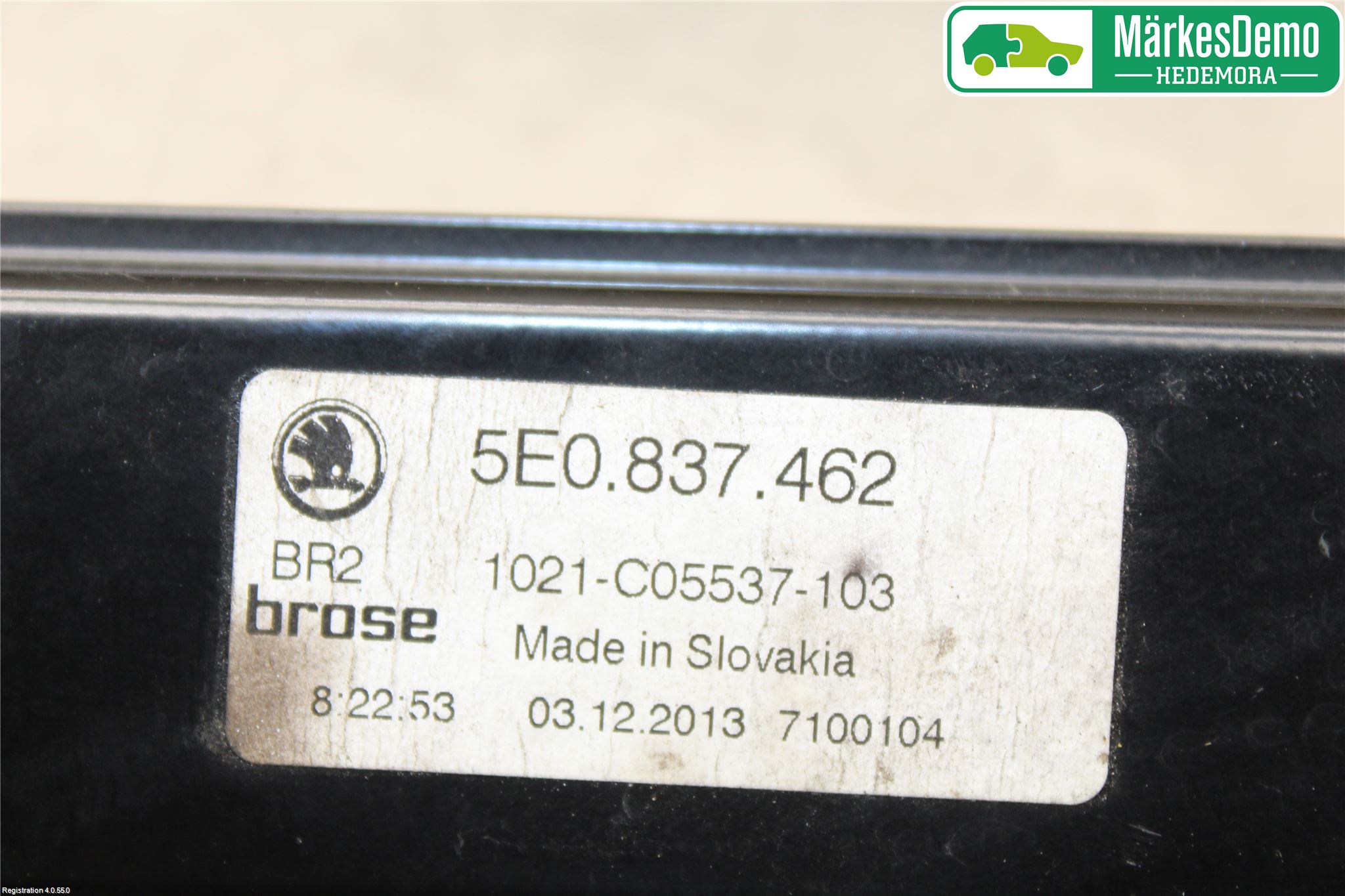 Skoda OCTAVIA (5E) 13-20 Vindusheis El Komp