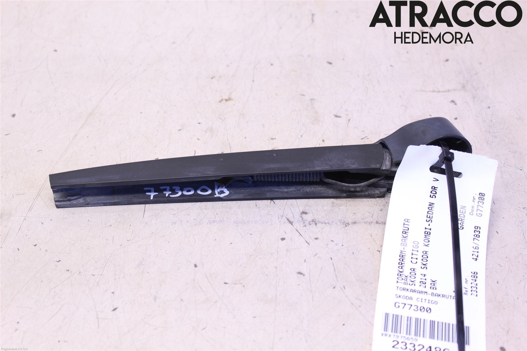 Skoda CITIGO / CITIGO E IV Viskerarm Bakrute