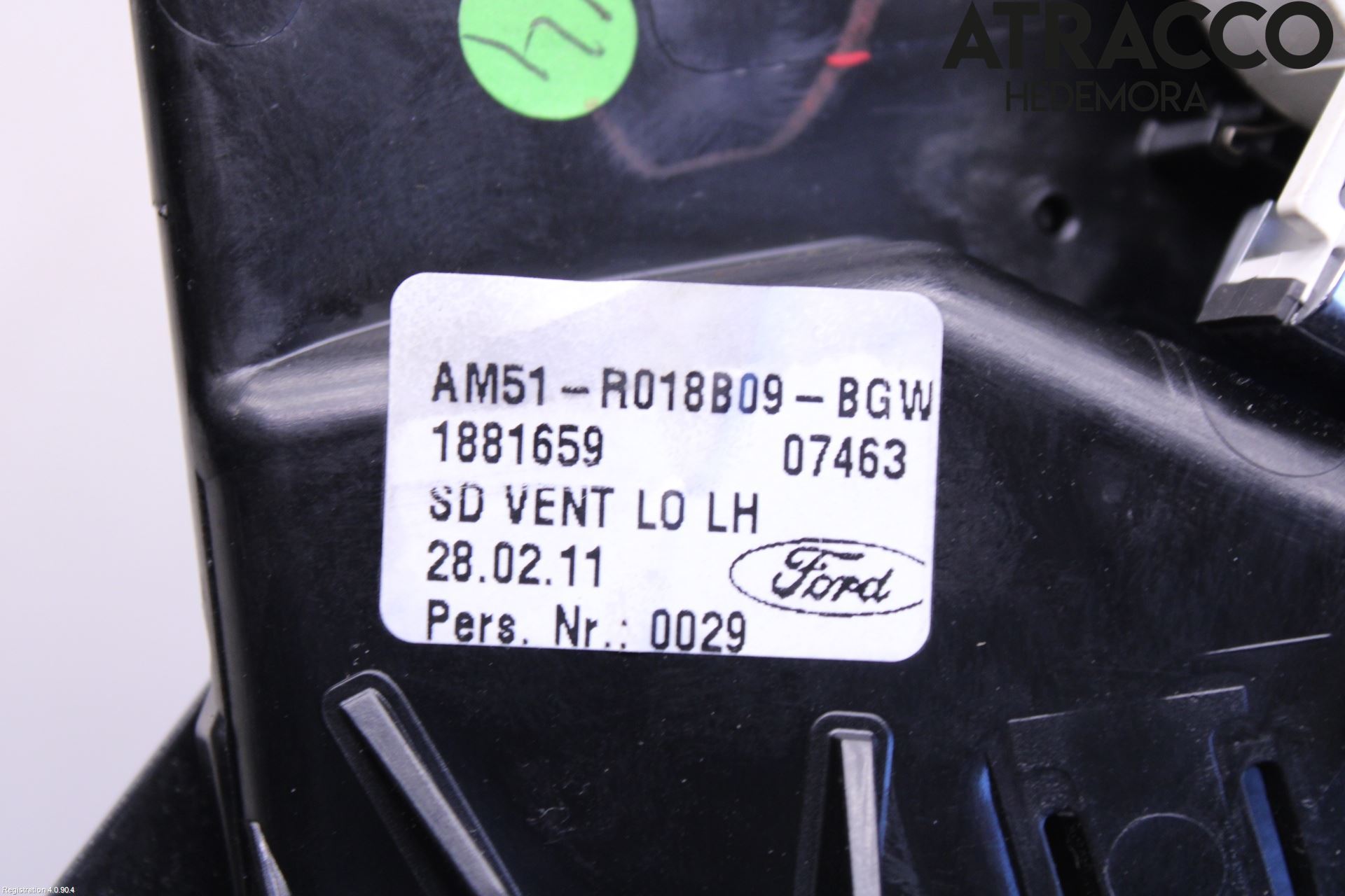 Ford C-MAX II  11-14 Dashbord Kanal - Dyse