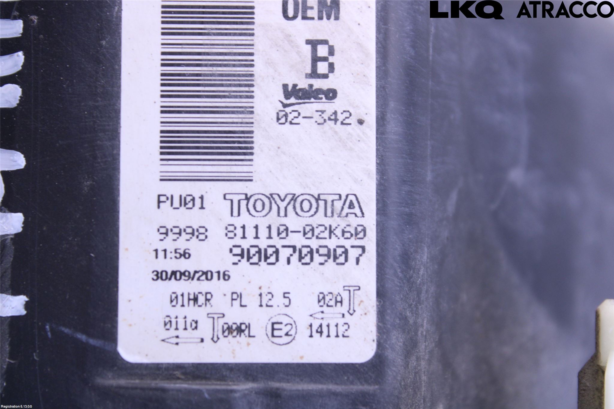 Toyota AURIS 13-19 Frontlykt Høyre