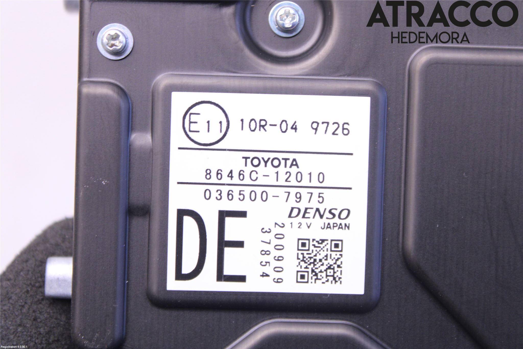 Toyota COROLLA 19- Sensor Kollisjonsbeskyttelse