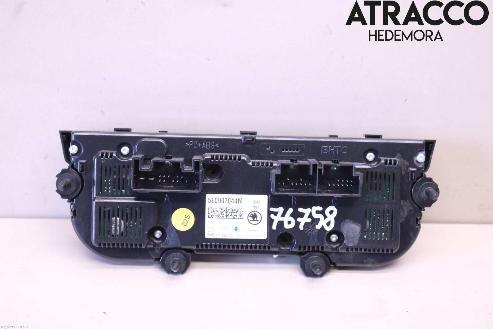 Skoda OCTAVIA (5E) 13-20 Varme Ac Betjening-Display