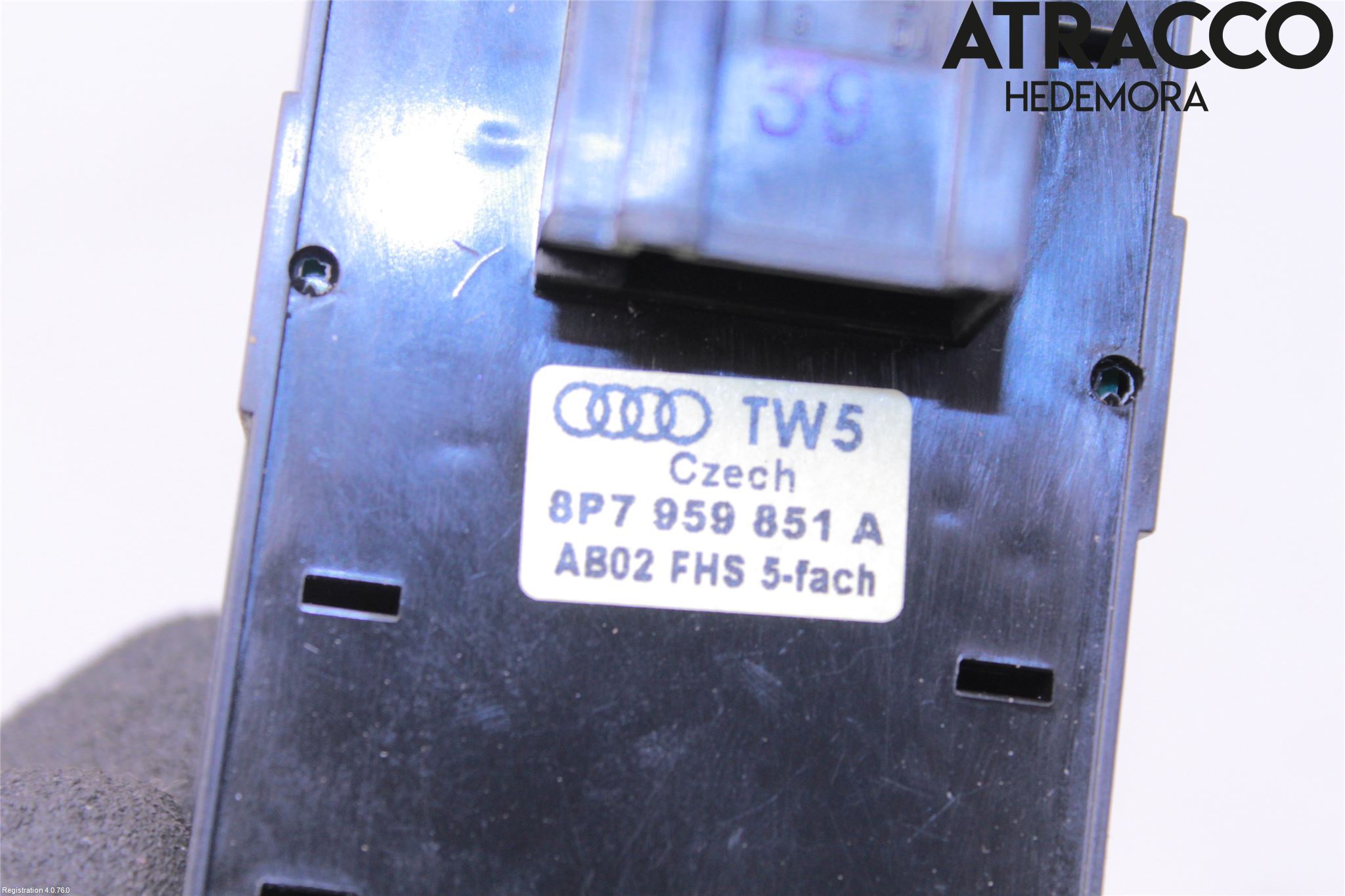Audi A3/S3 05-13 Bryter Vindusheis