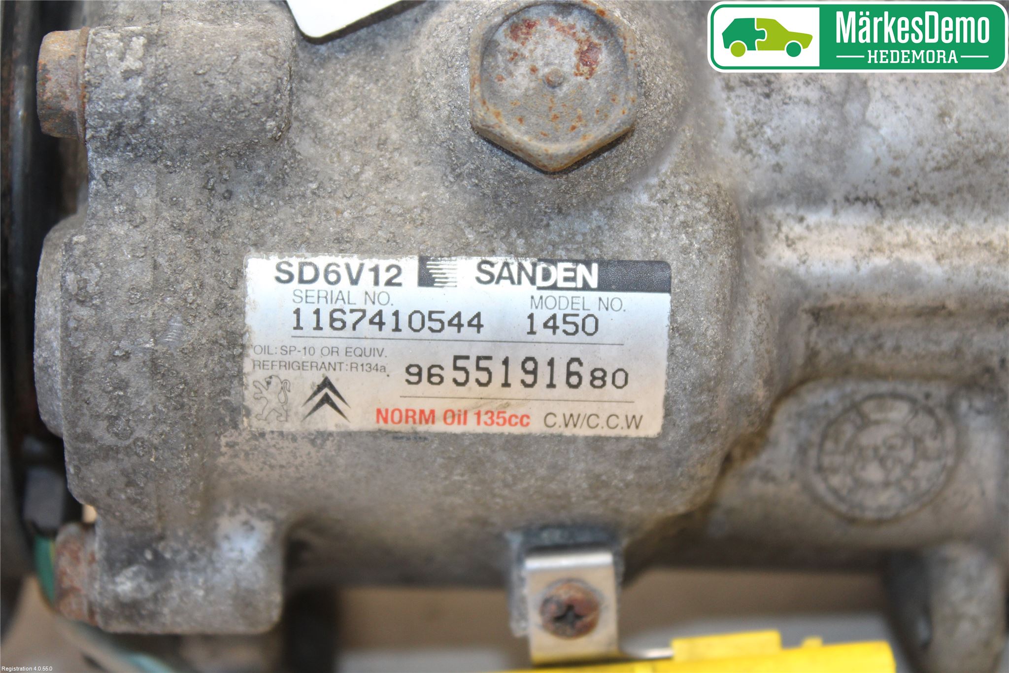 Citroen C3 05-10 Varme Ac Kompressor