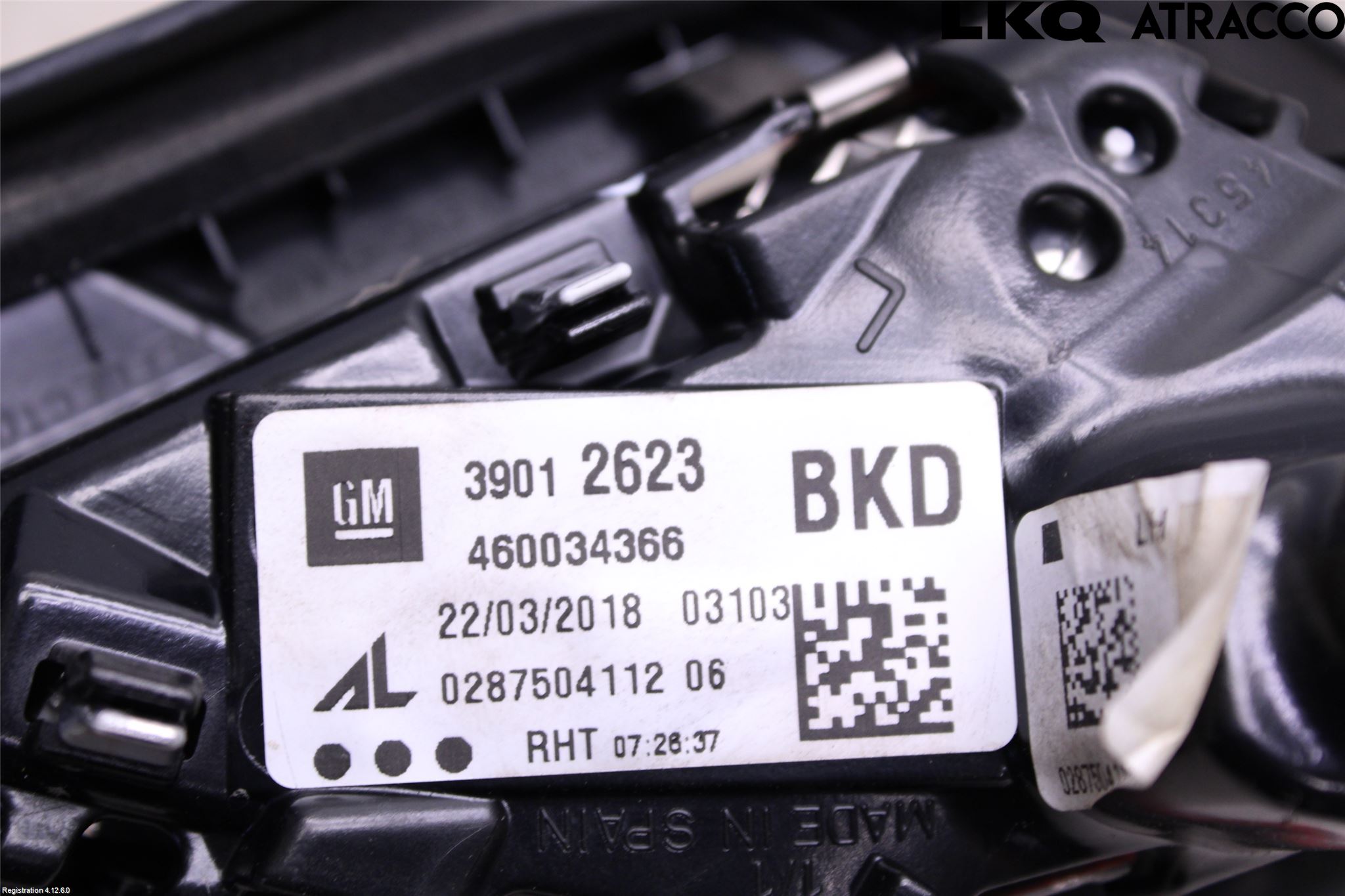 Opel CORSA E 15-19 Baklykt Venstre  På Luke(Indre