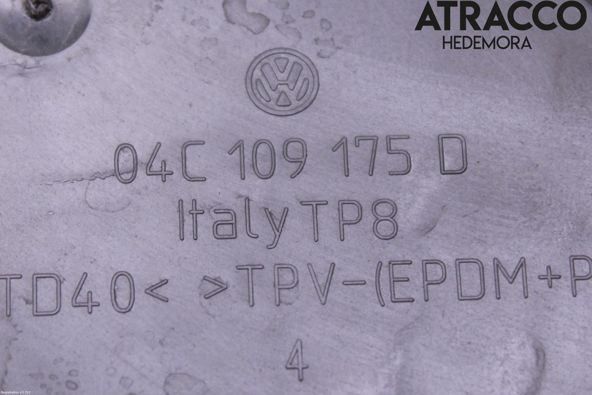 Volkswagen VW UP! / E-UP! Registerreim Deksel