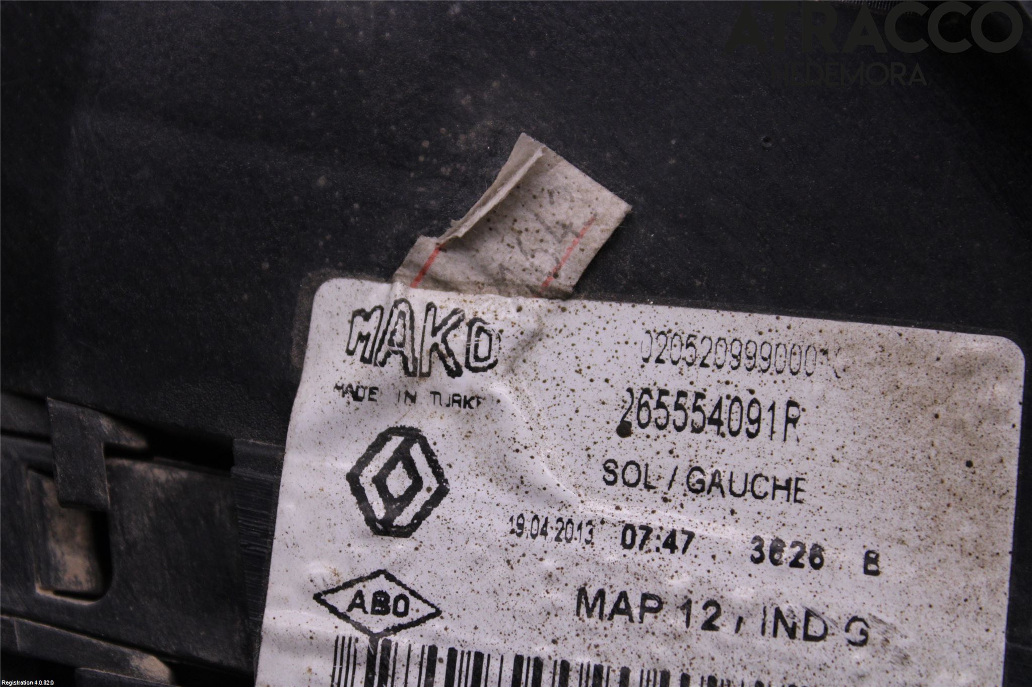 Renault CLIO IV 12-16 Baklykt Venstre