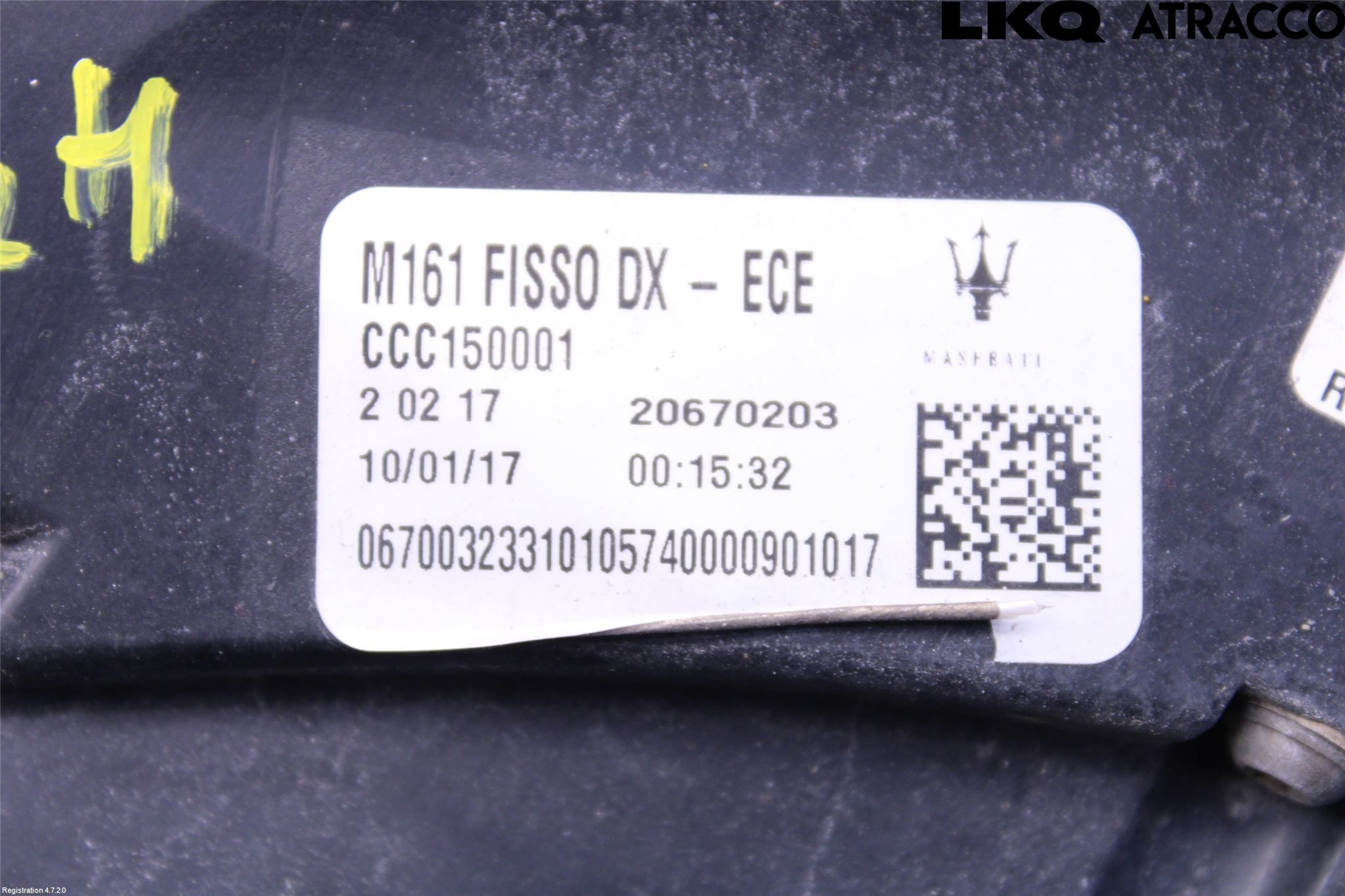 Maserati LEVANTE 16- Baklykt Høyre