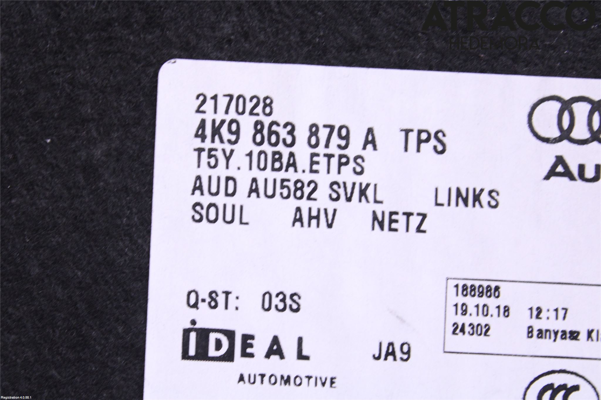 Audi A6 F2/C8 19- Innr Bakluketrekk