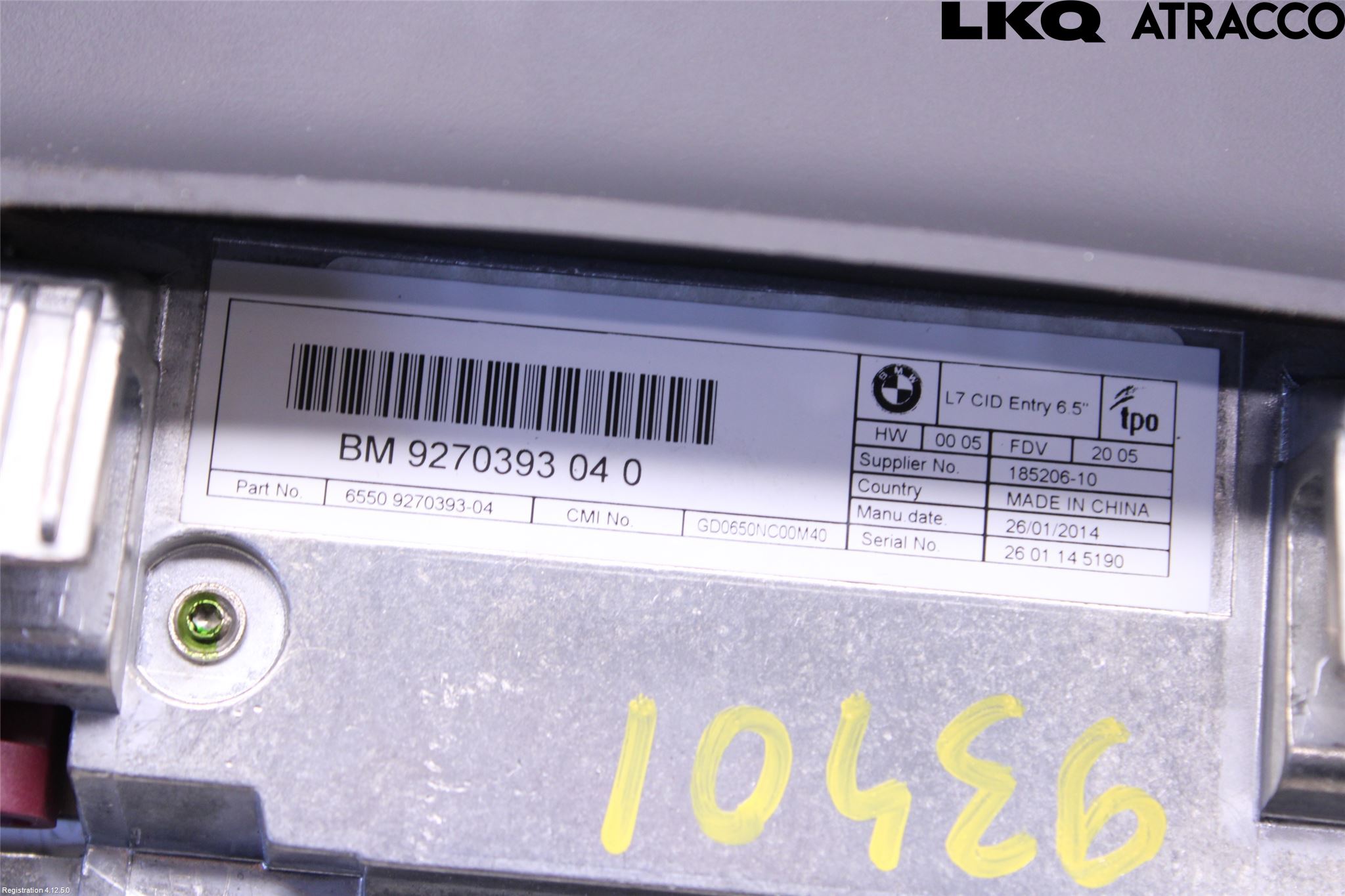 BMW 3 GT F34 13-19 Stereo Radio Med Cd