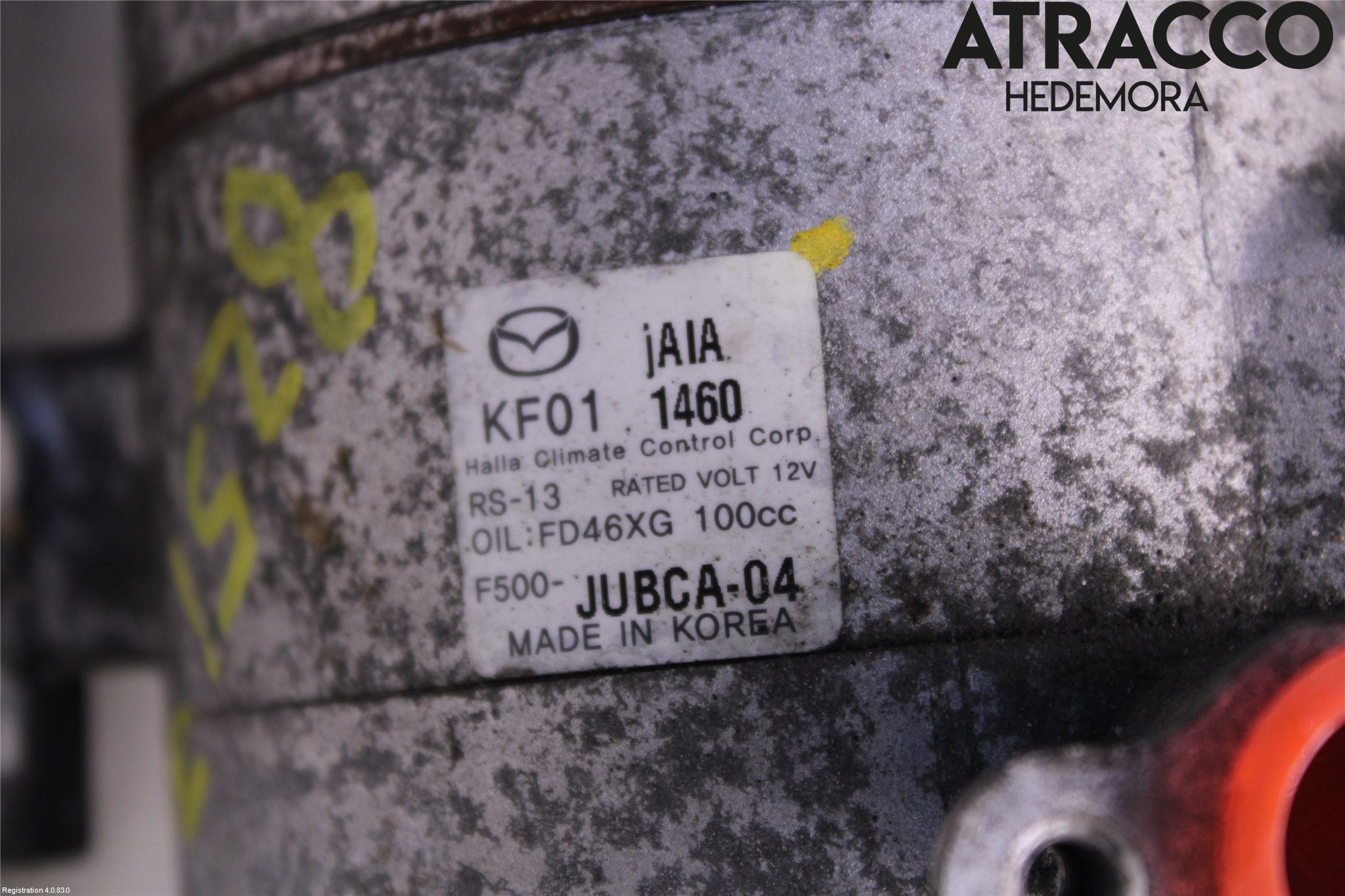 Mazda 3 III 14-19 Varme Ac Kompressor