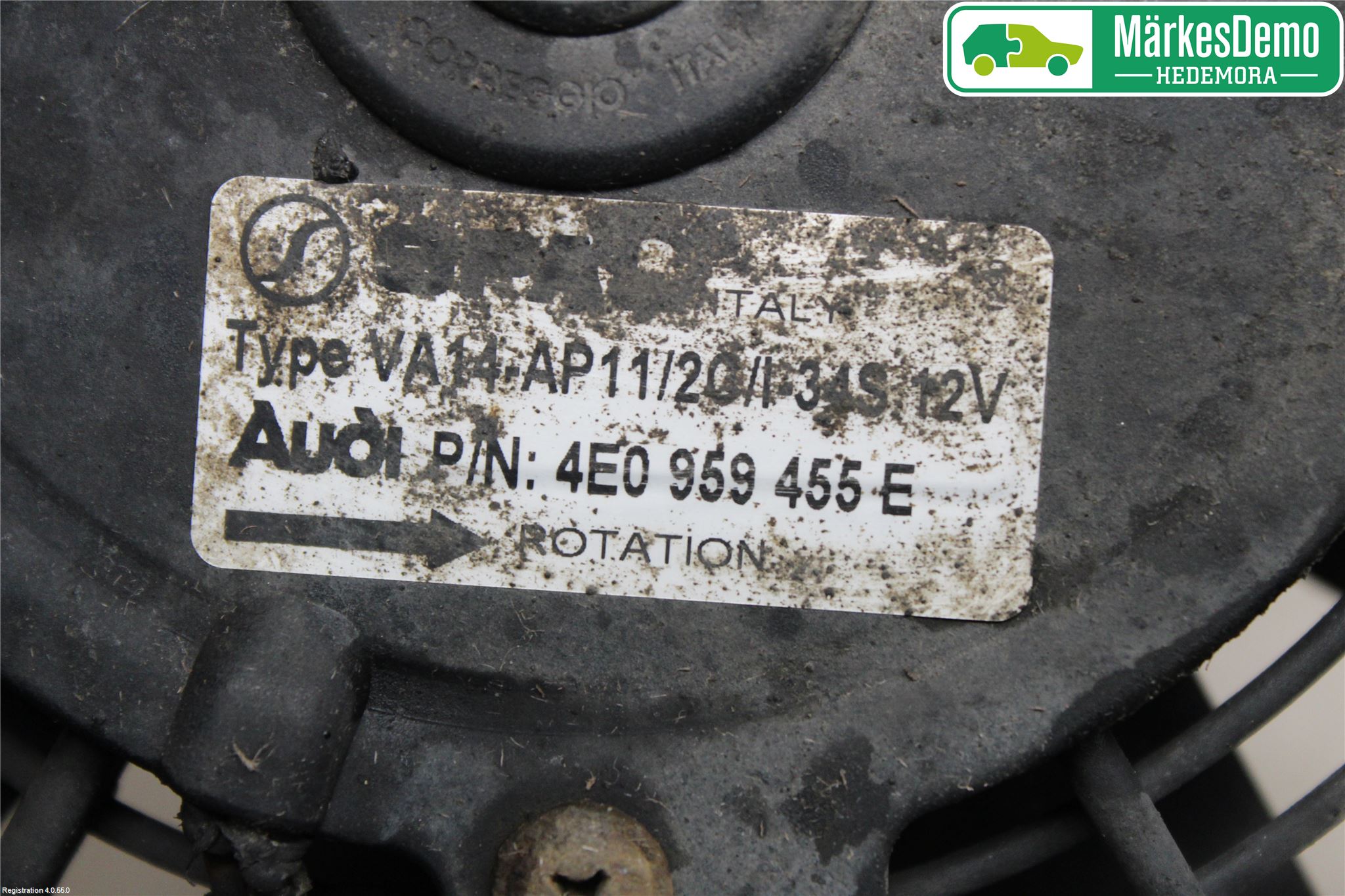 Audi A4/S4 05-07 Kjølevifte Elektrisk