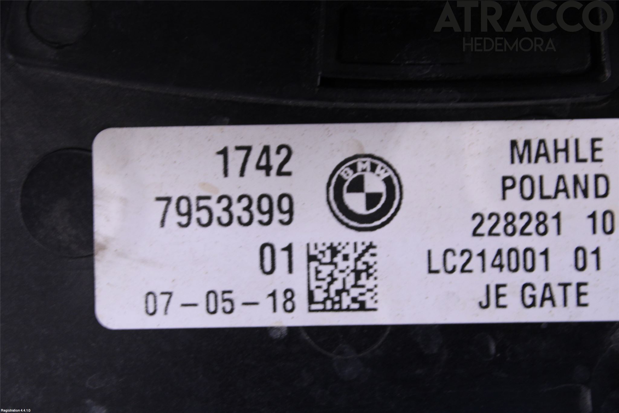 BMW 7 G11/G12 15-22 Kjølevifte Elektrisk