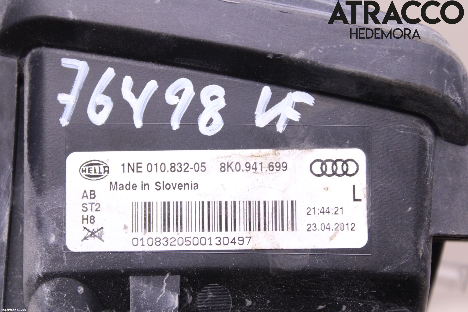 Audi A4 12-15 Frontlykt-Kurve-Tåkelys