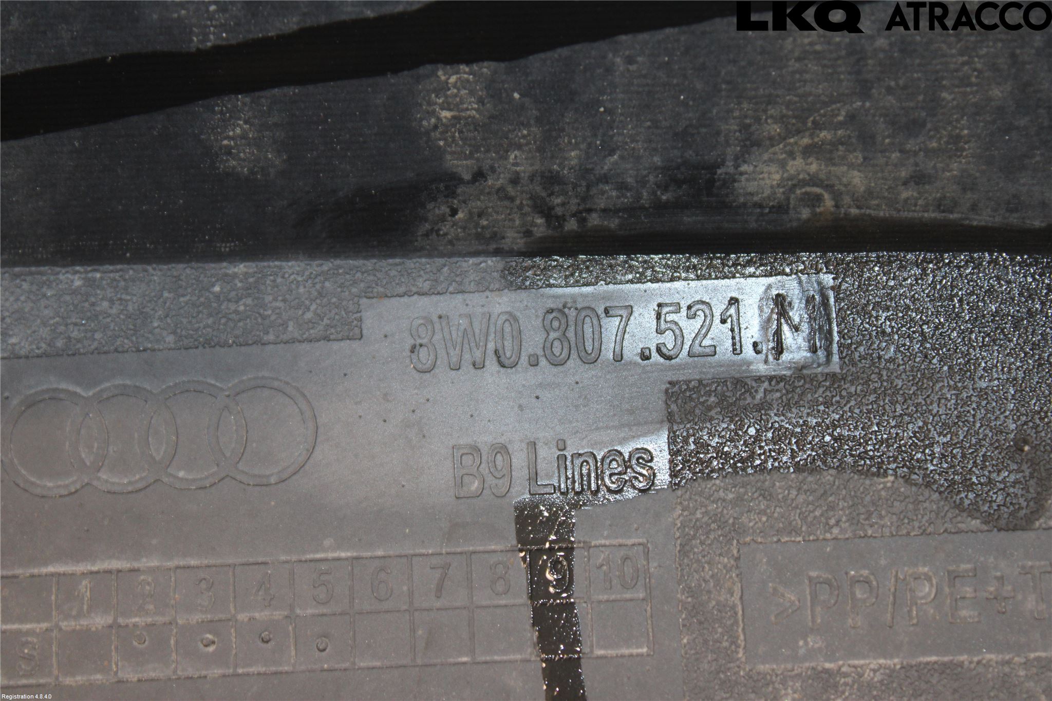 Audi A4/S4 B9 16-19 Støtfanger Bak Midt Del