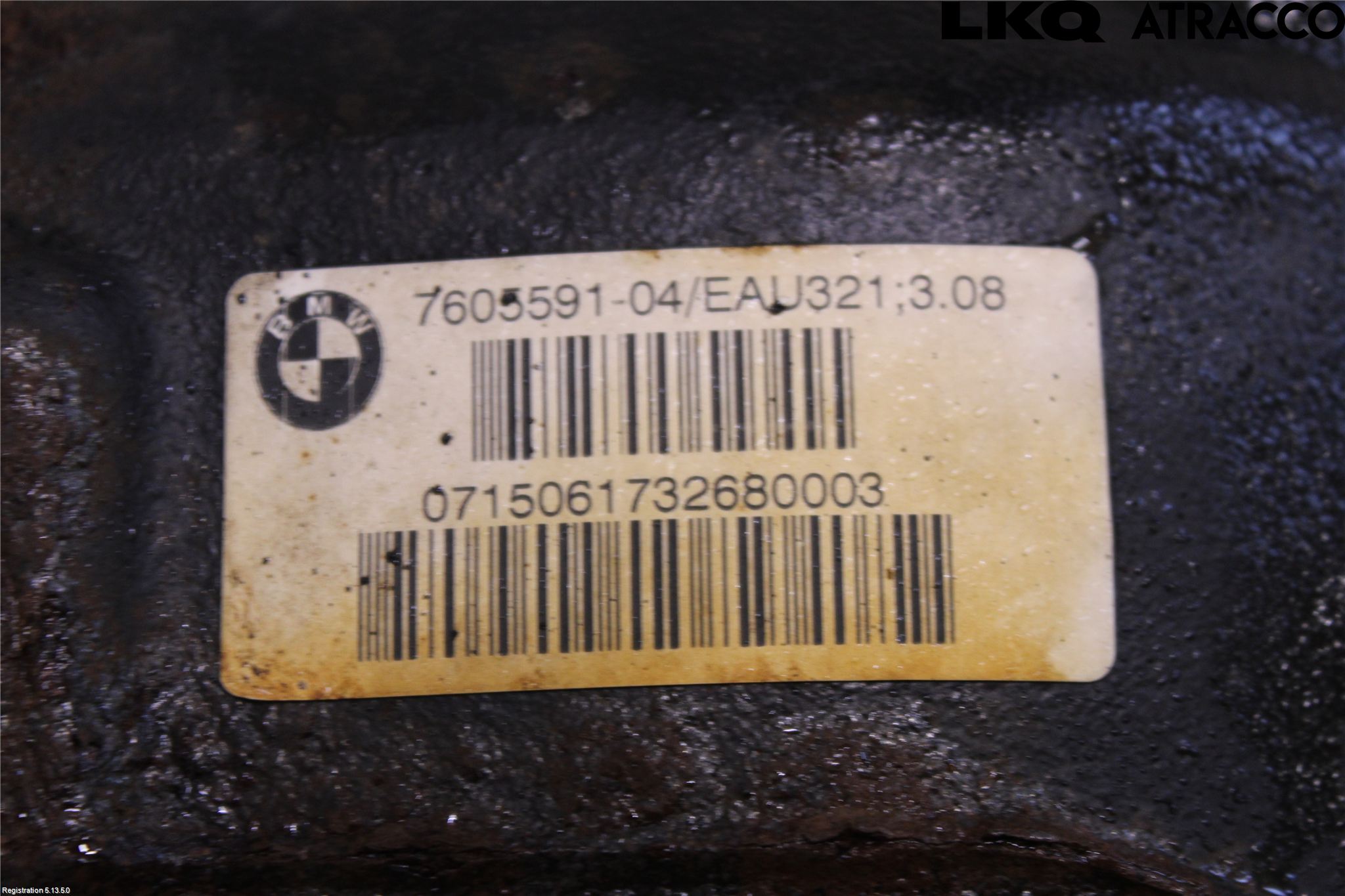 BMW 1 F20/F21 11-19 Bakaksel Kardang Bak -Diff