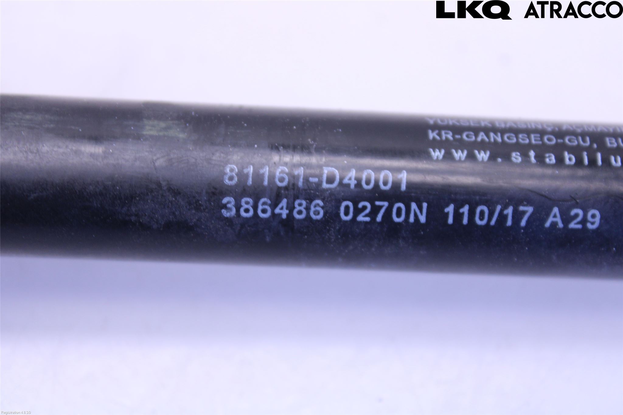 Kia OPTIMA 16-20 Panser Demper-Gassfjær