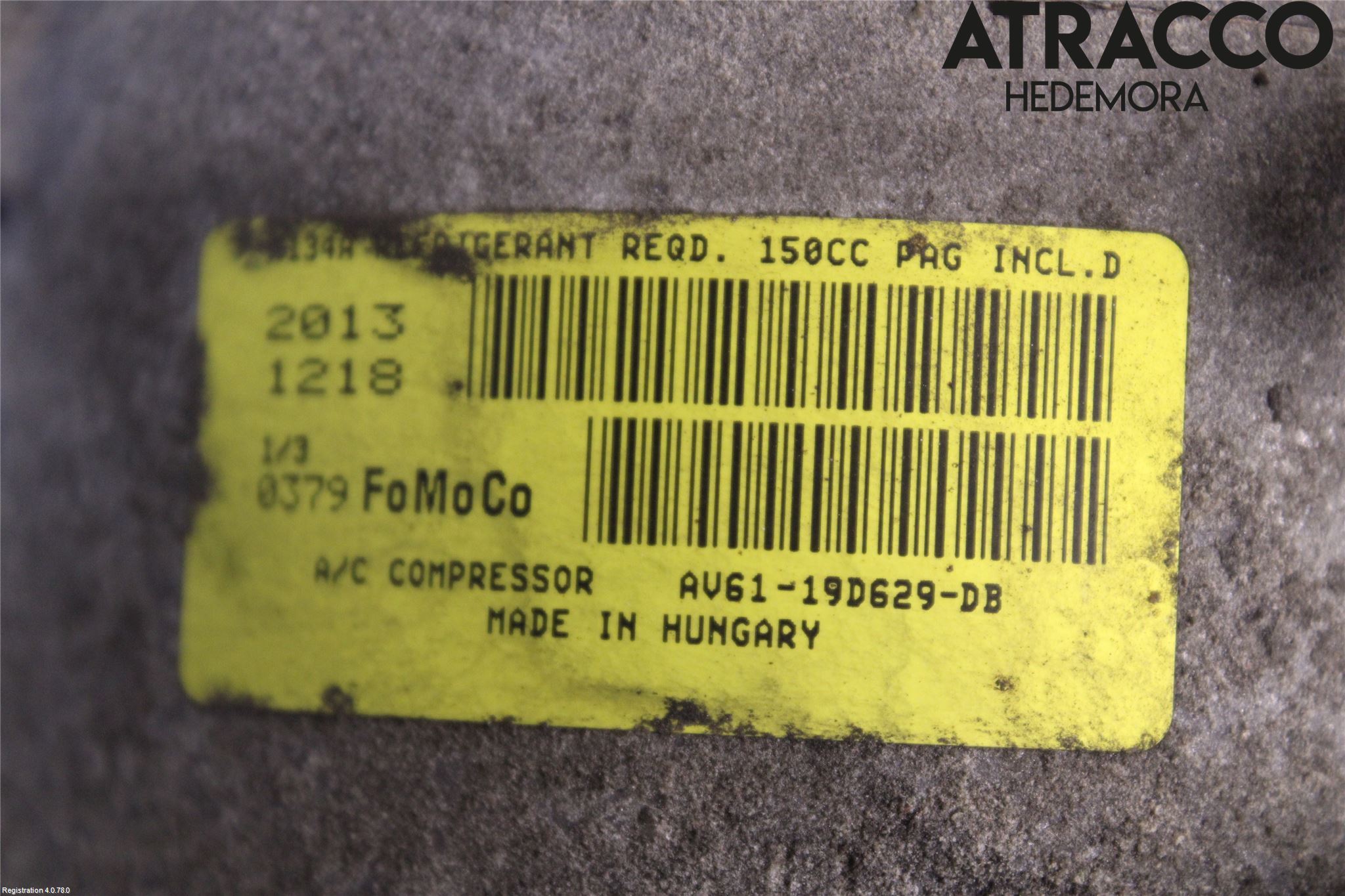 Ford MONDEO 07-15 Varme Ac Kompressor
