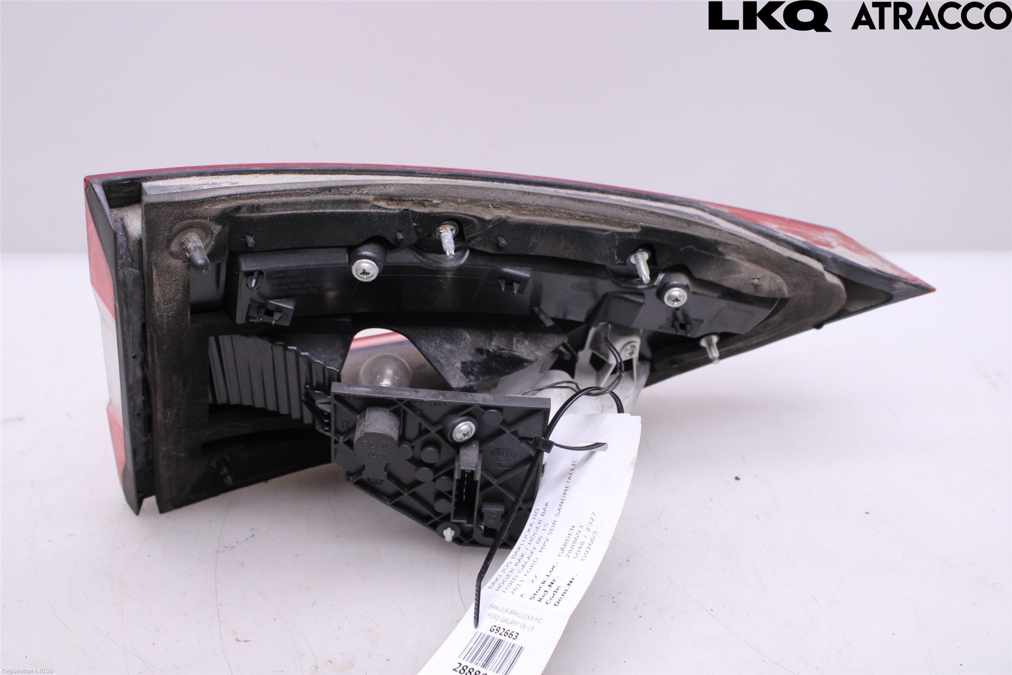 Ford GALAXY 06-15 Baklykt Høyre  På Luke(Indre)