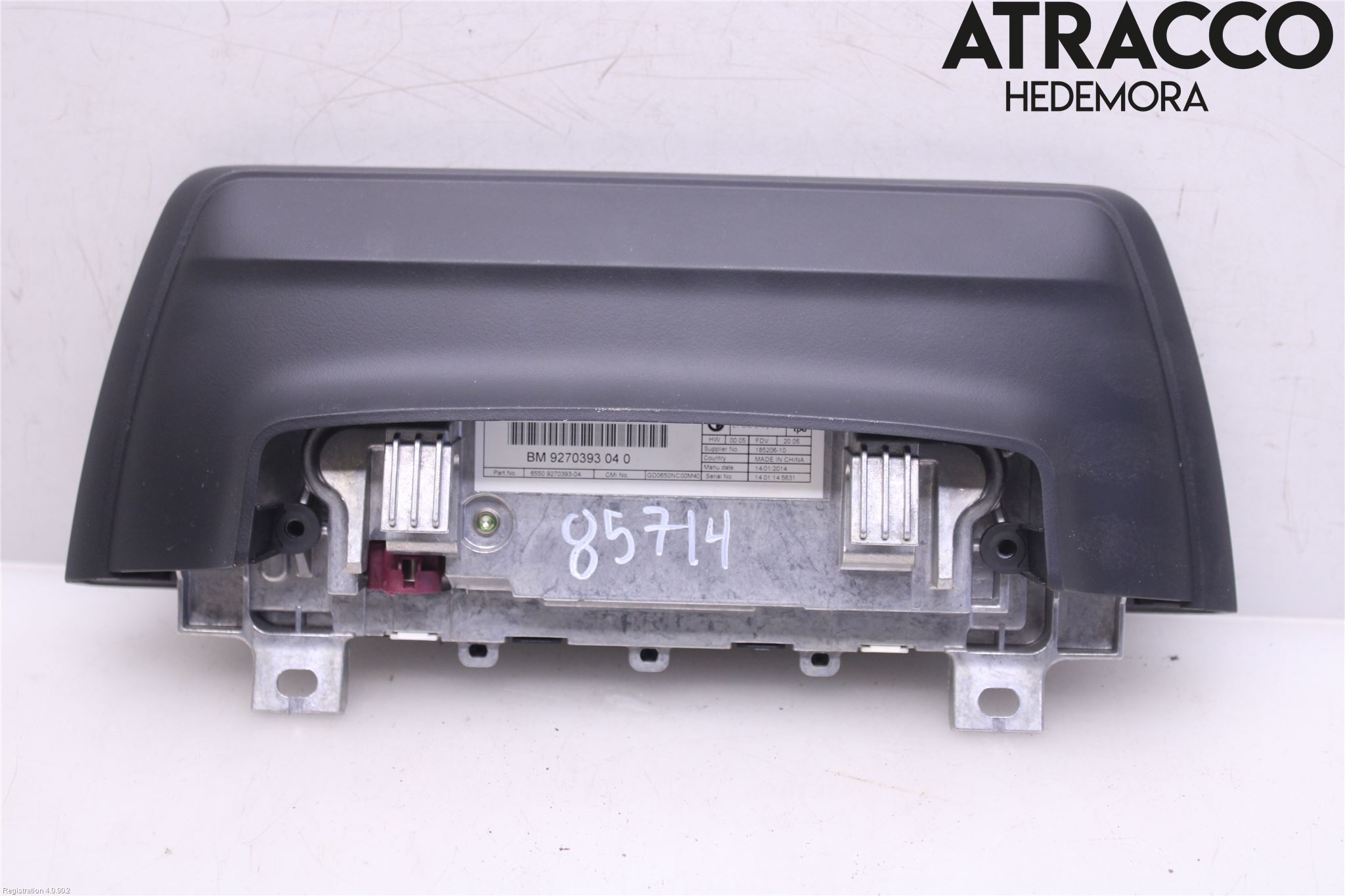 BMW 3 F30/F31/F80 12-19 Instr Skjerm Dvd-Gps-Ac-Tlf