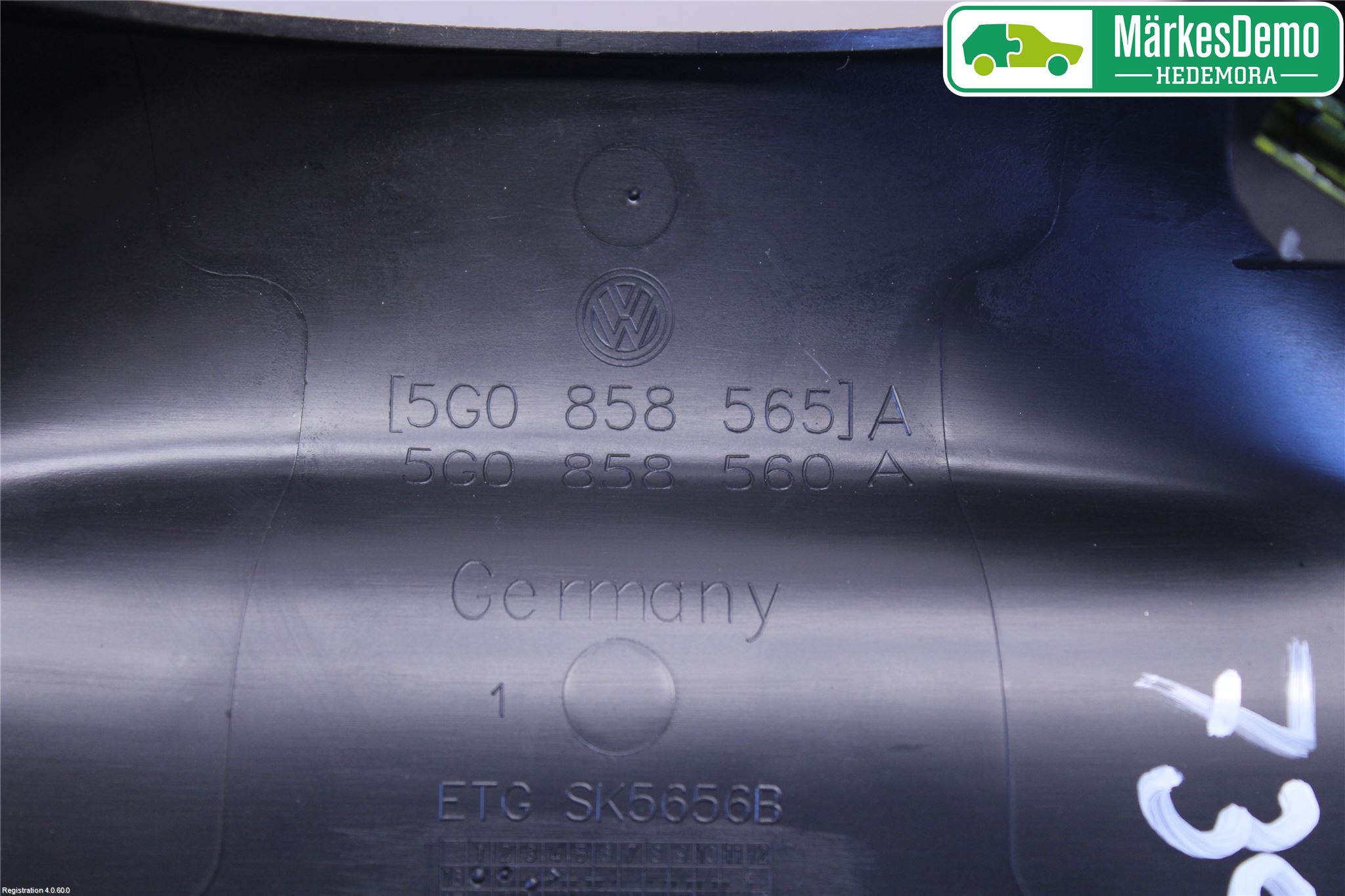 Volkswagen VW GOLF / E-GOLF VII 13-20 Rattdeksel - Deksler
