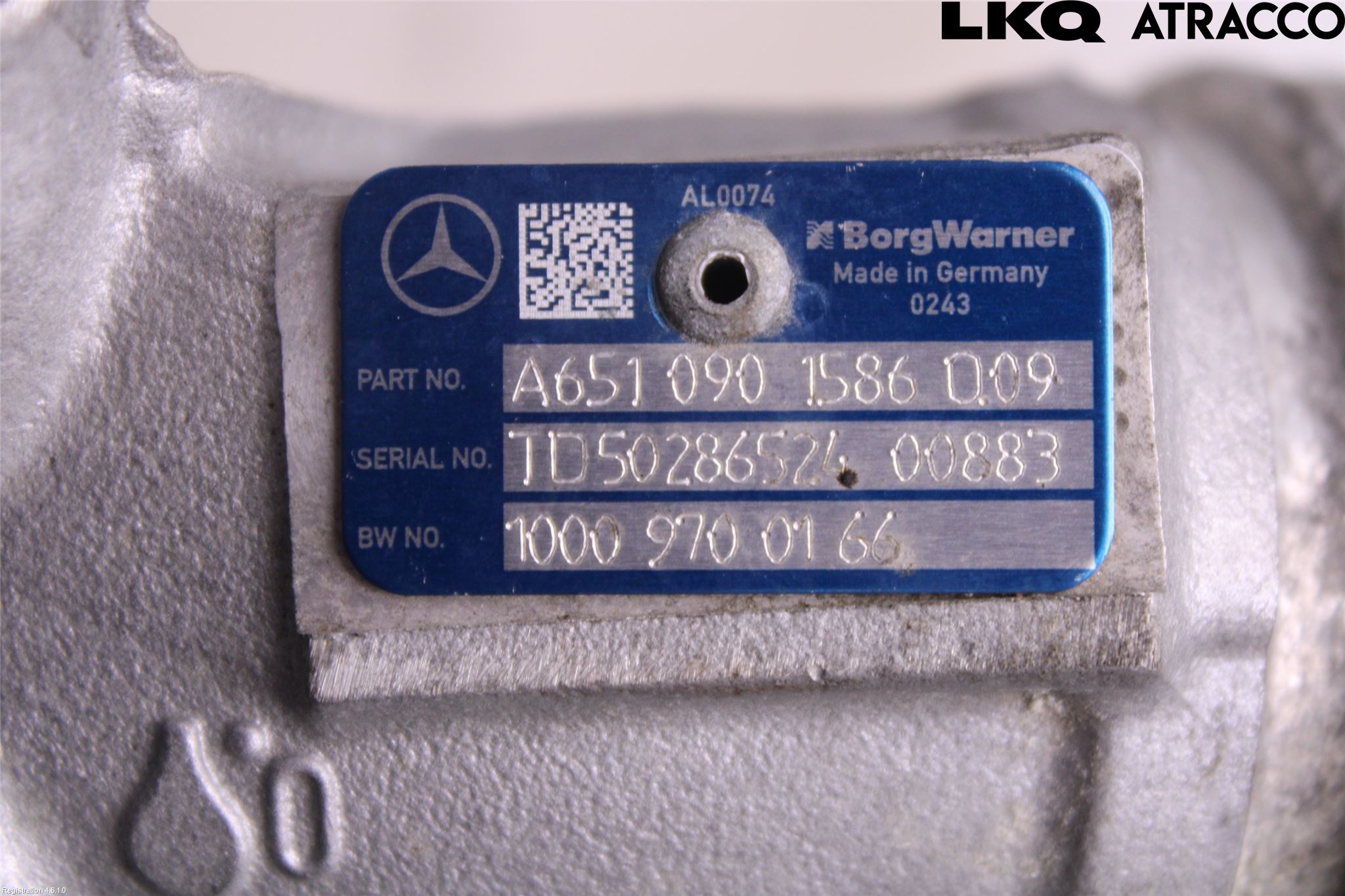 Mercedes-Benz MB C-KLASS (W205) 14-21 Turboaggregat