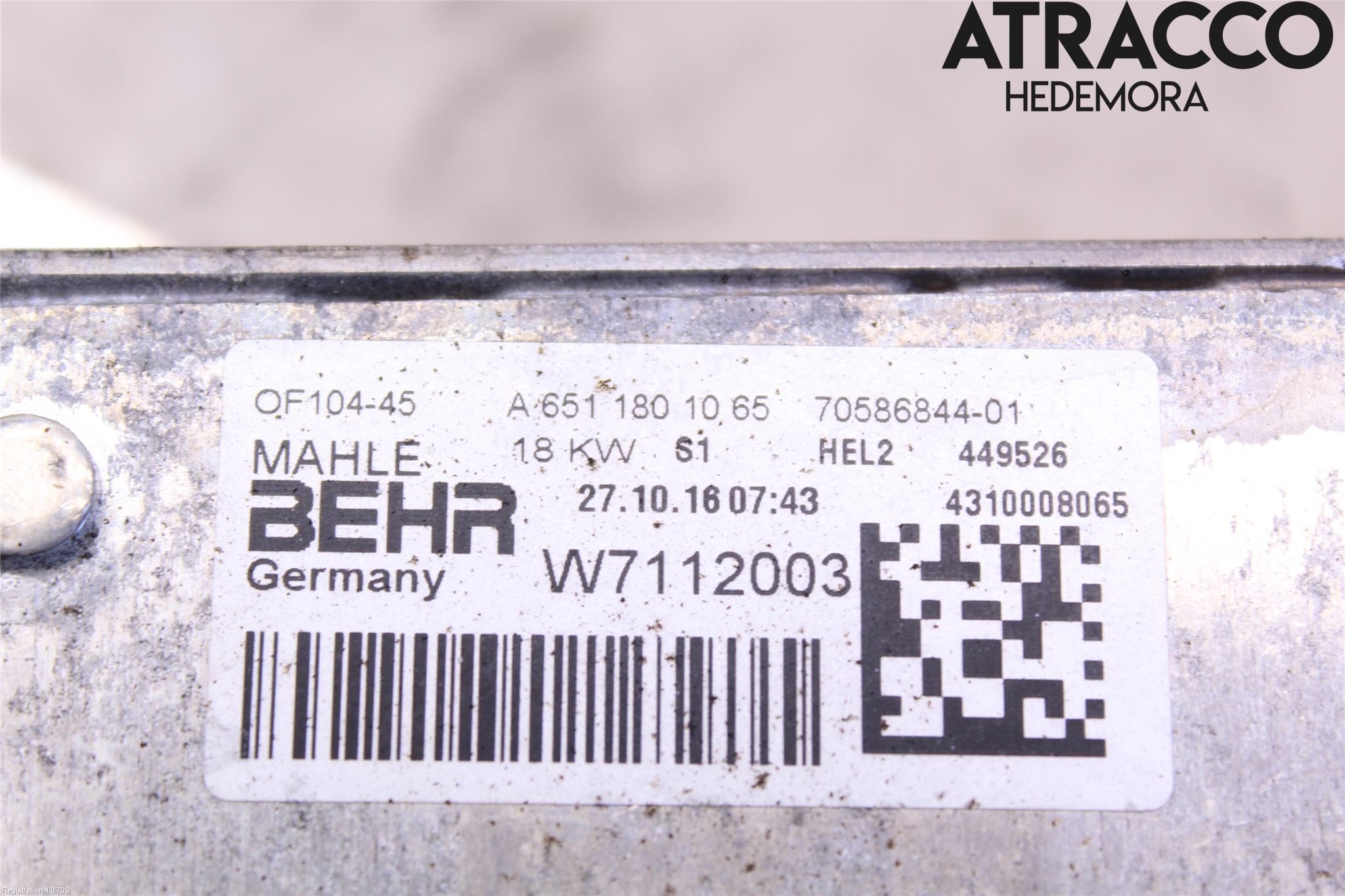 Mercedes-Benz MB CLA-KLASS (C117/X117) 13-19 Radiator Oljekjøler Motor