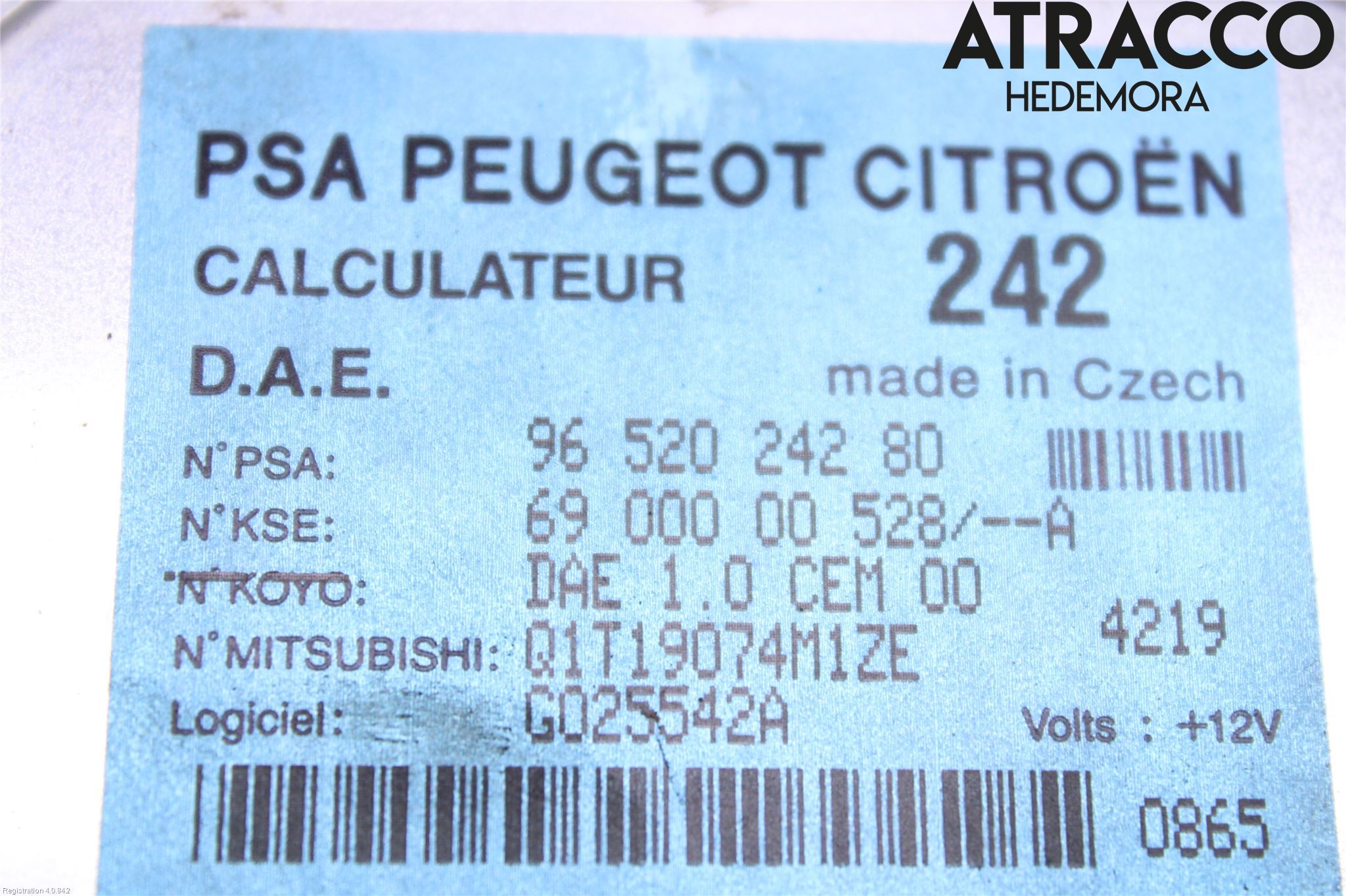 Citroen C2 Styreenhet Styreservo