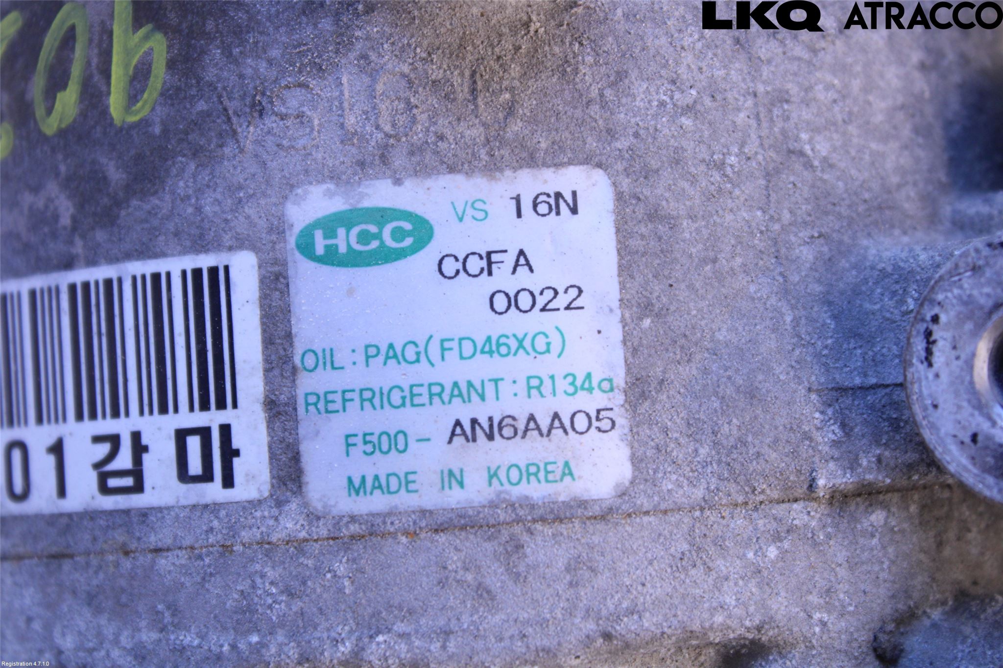 Kia CEED 06-12 Varme Ac Kompressor