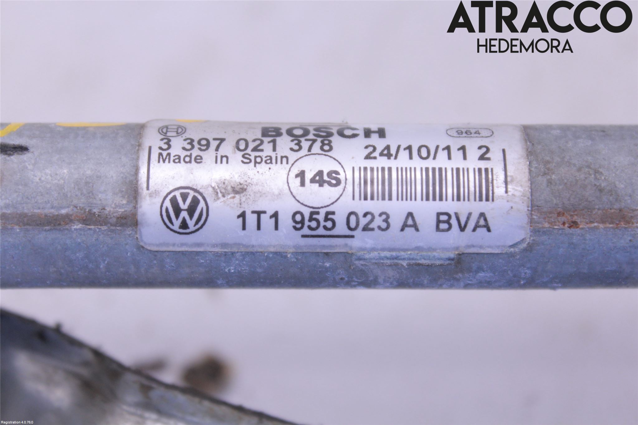 Volkswagen VW CADDY 11-15 Viskeroverføring Frontrute