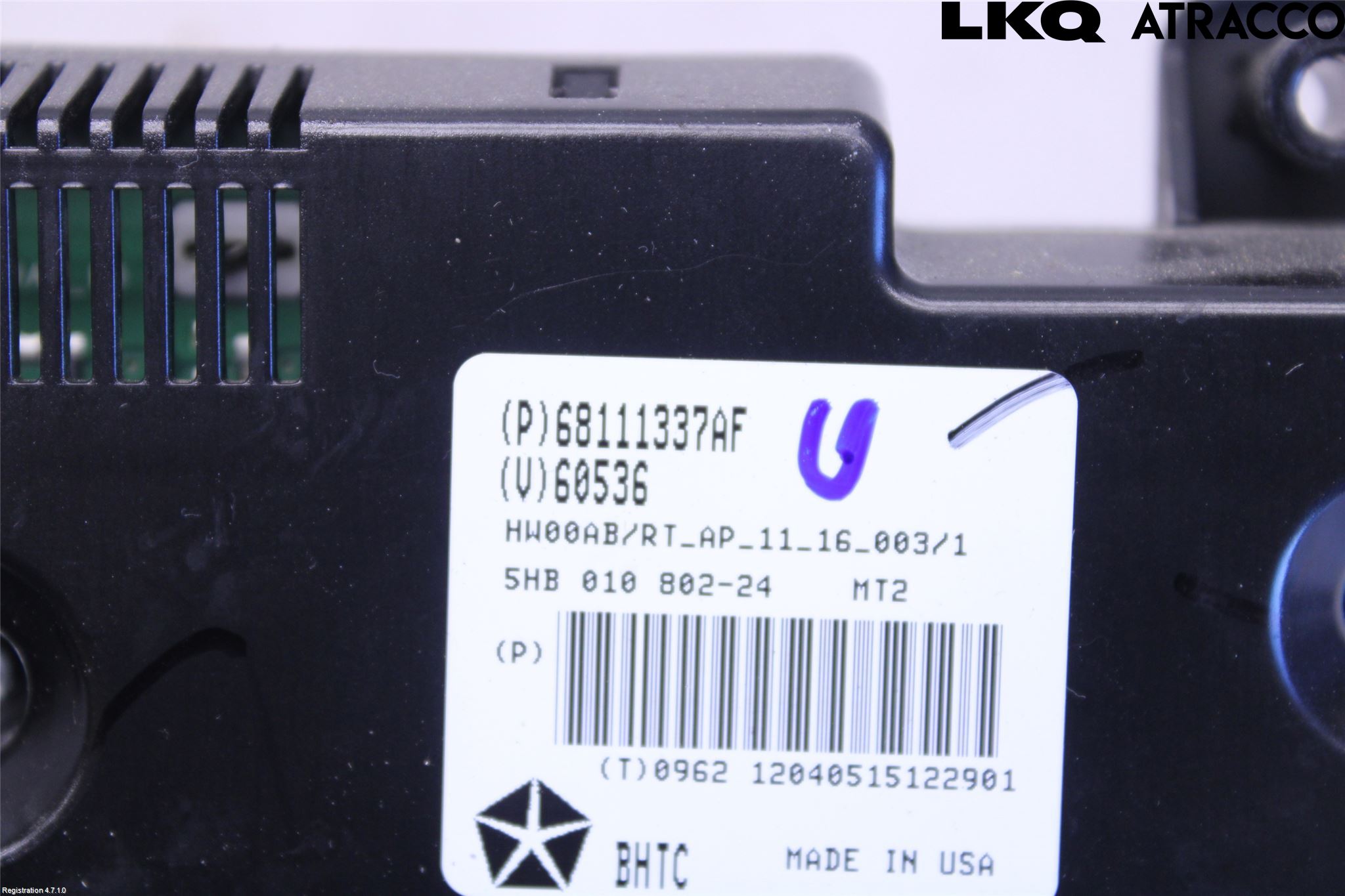 Lancia VOYAGER Varme Ac Betjening-Display