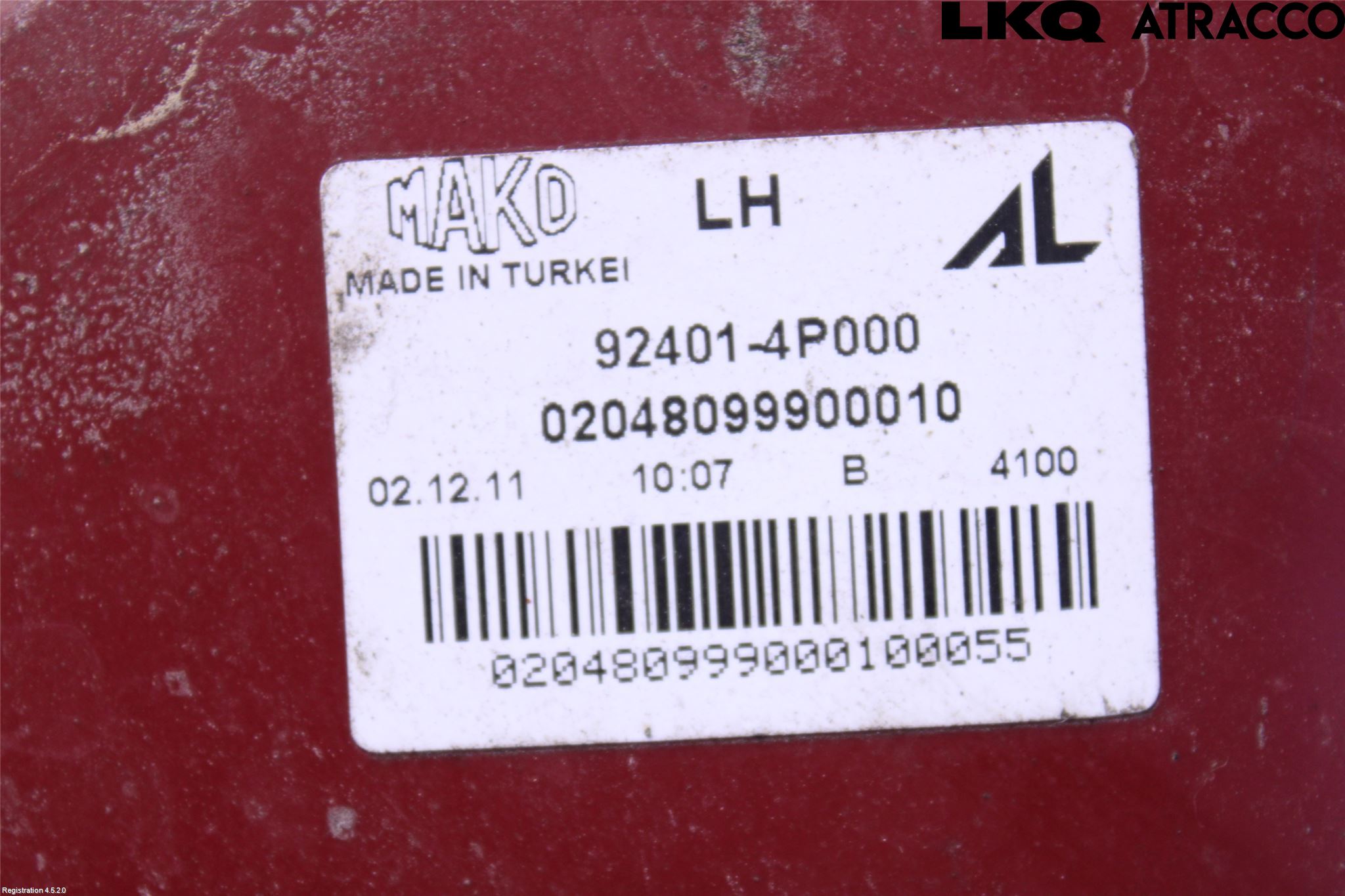 Hyundai i20 PB 09-14 Baklykt Venstre
