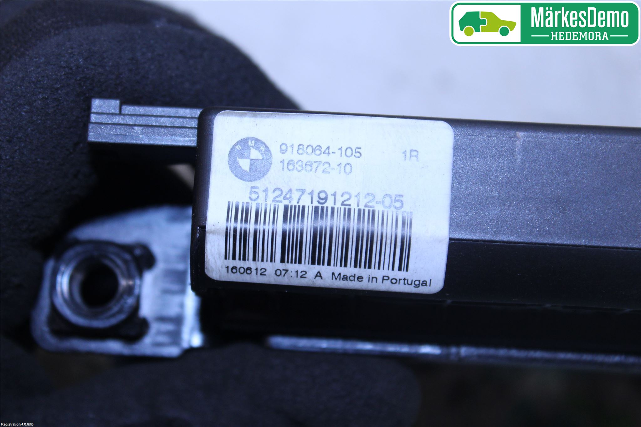 BMW 3 F30/F31/F80 12-19 Bakluke-Lokk Låsekasse