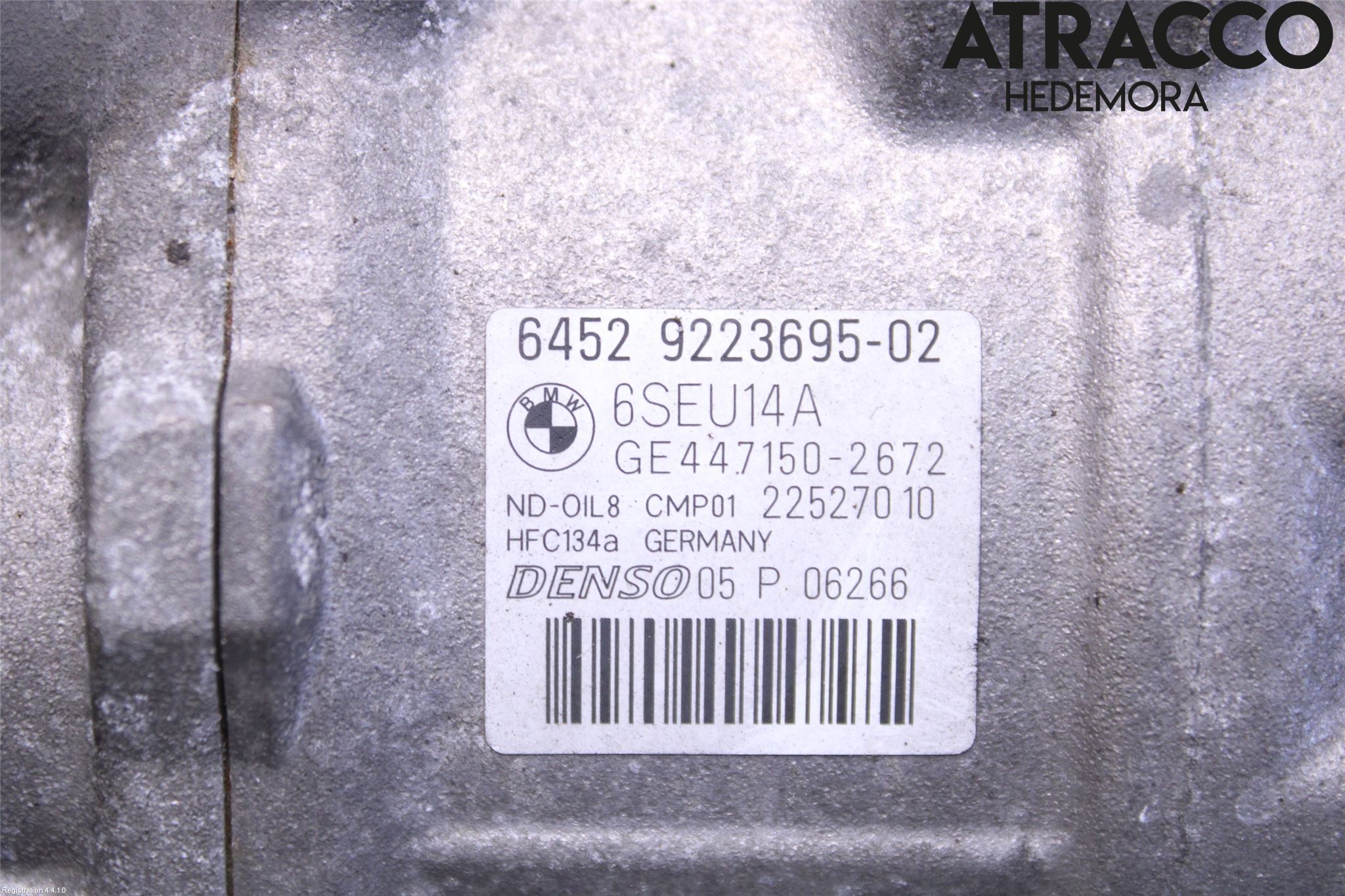 BMW 3 F30/F31/F80 12-19 Varme Ac Kompressor