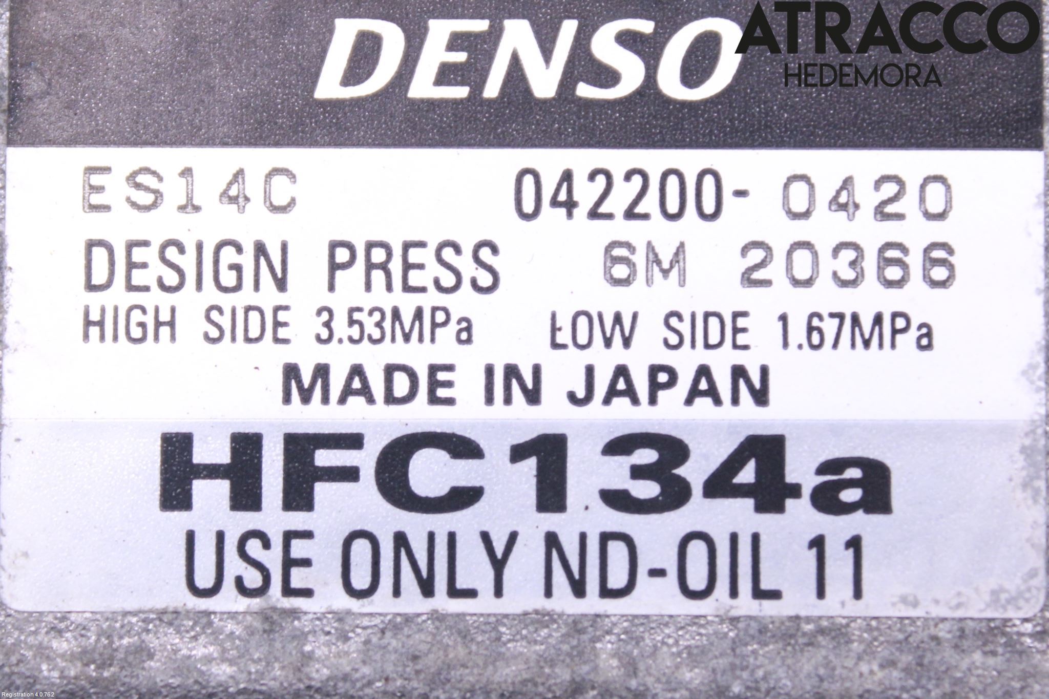 Toyota AURIS 10-12 Varme Ac Kompressor