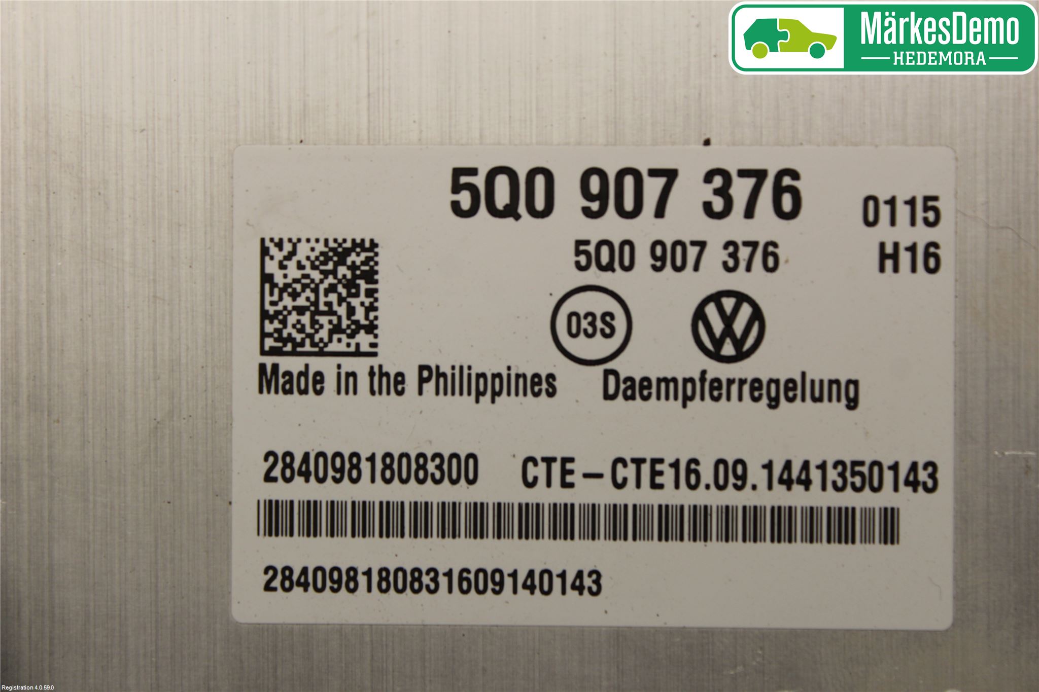 Volkswagen VW PASSAT 15-19 Styreenhet Fjæring