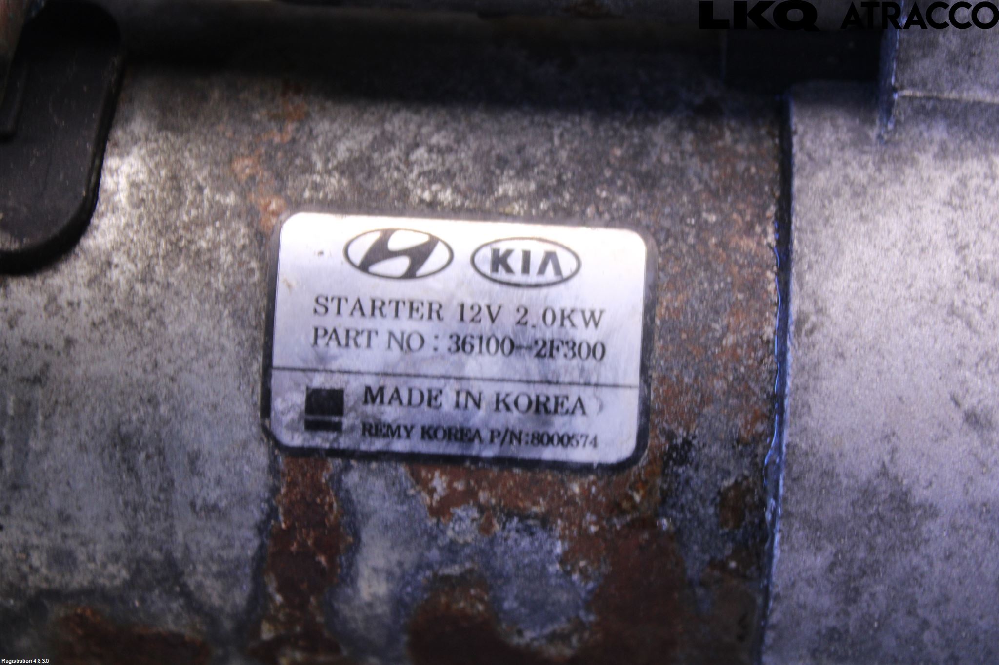 Kia SPORTAGE (QL) 16-21 Startmotor Diesel