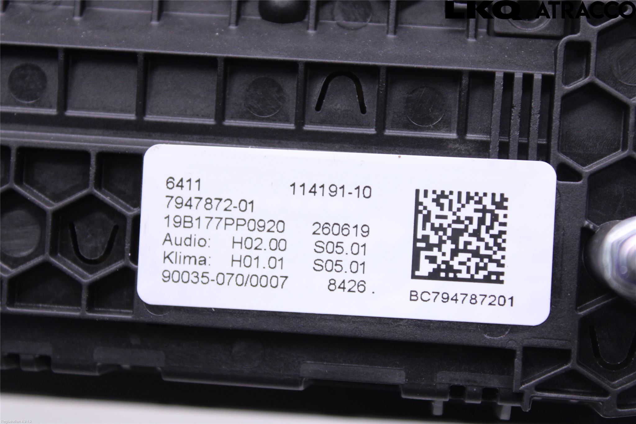 BMW 5 G30/G31/F90 17-23 Varme Ac Betjening-Display