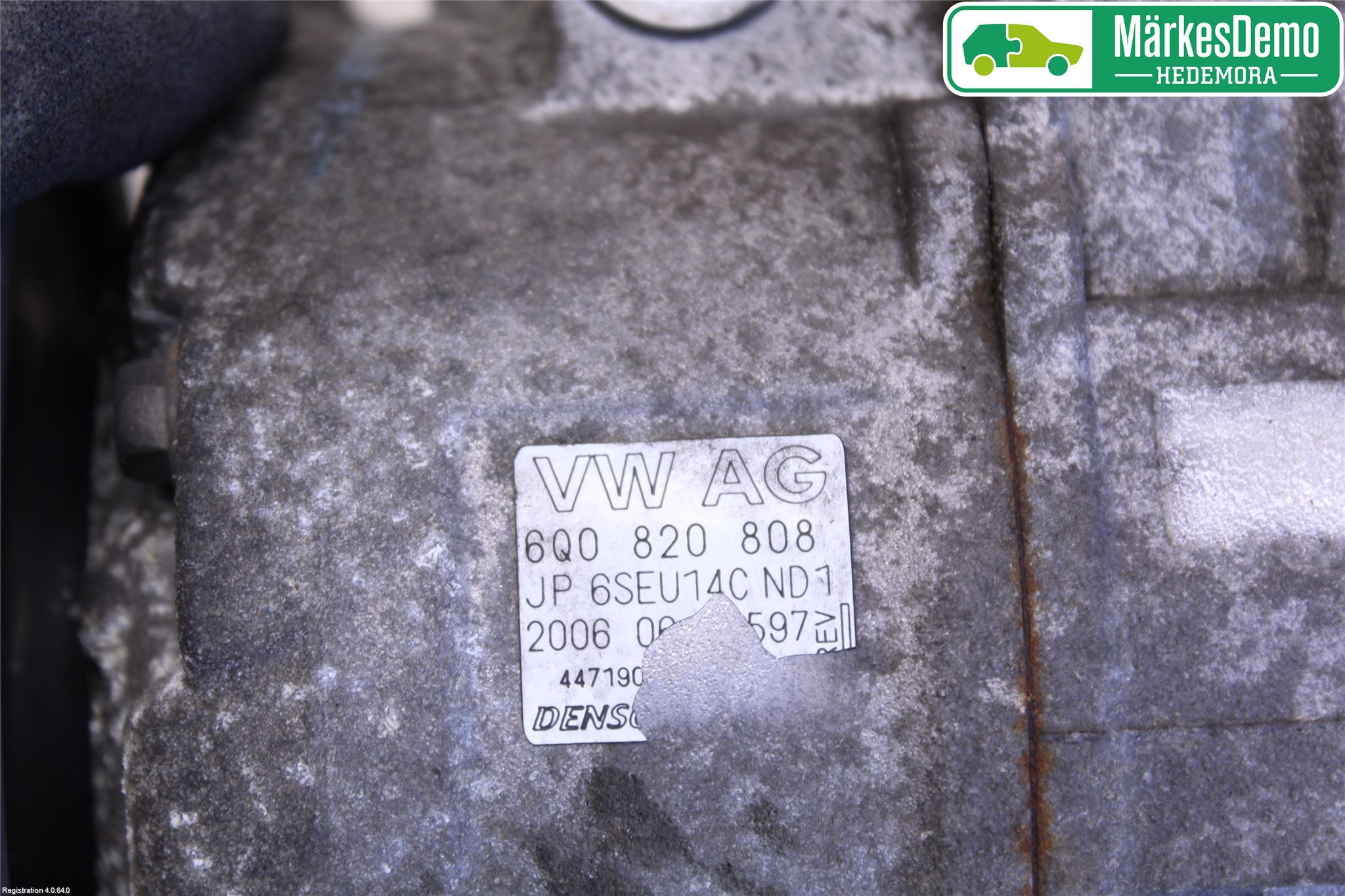 Volkswagen VW POLO 05-09 Varme Ac Kompressor