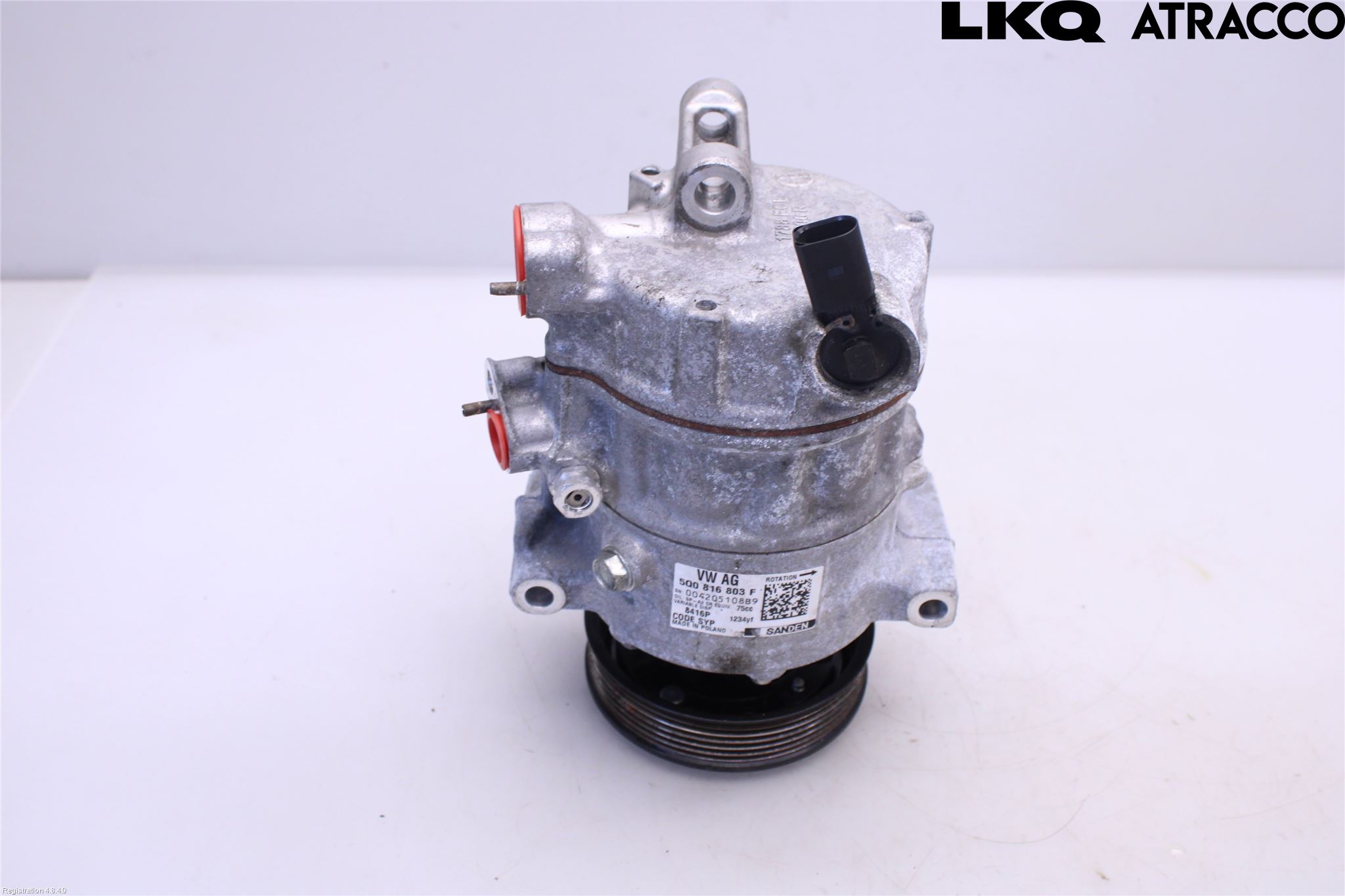 Volkswagen VW GOLF / E-GOLF VII 13-20 Varme Ac Kompressor